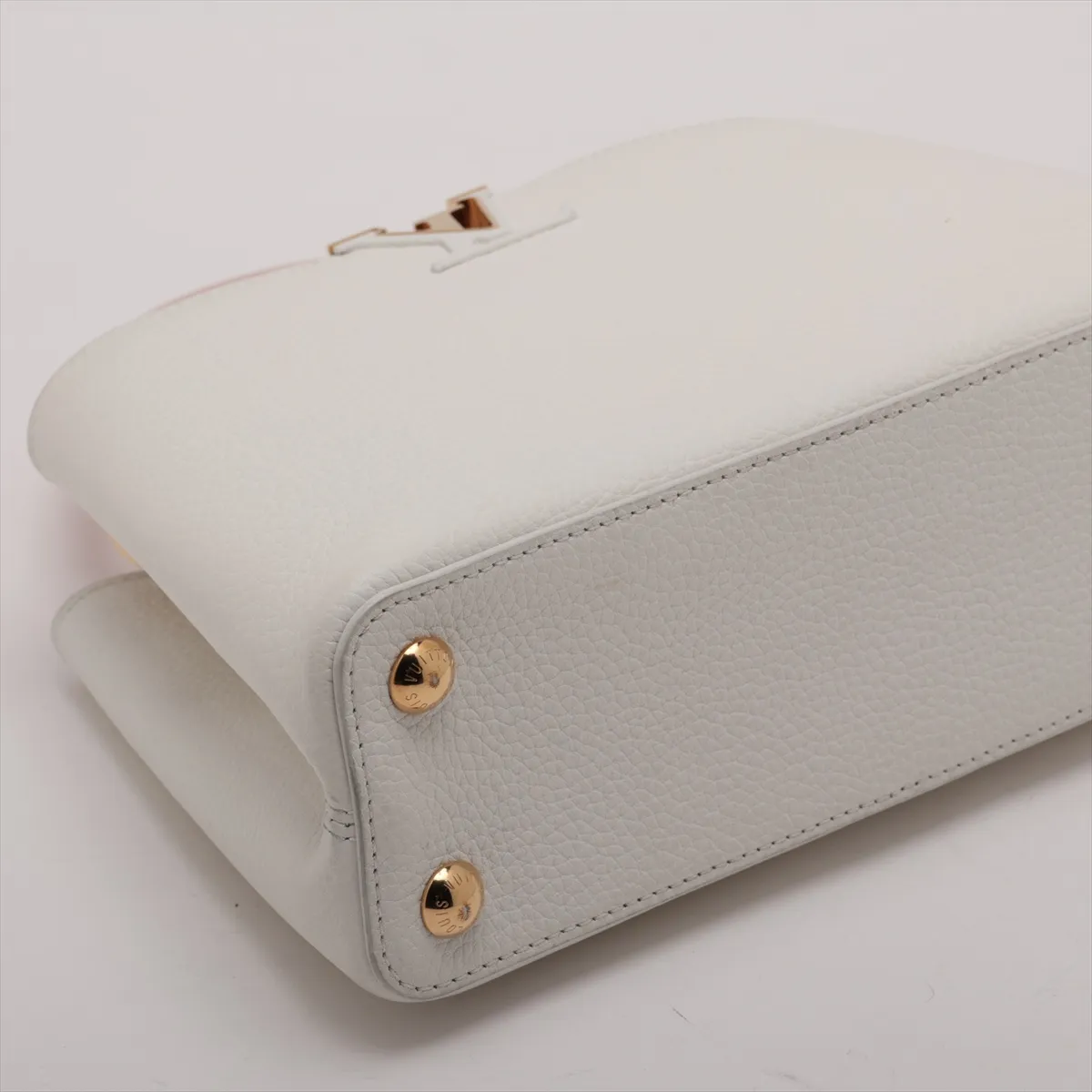 Taurillon Capucines BB M11343 White x Pink (RFID detected) — view 4