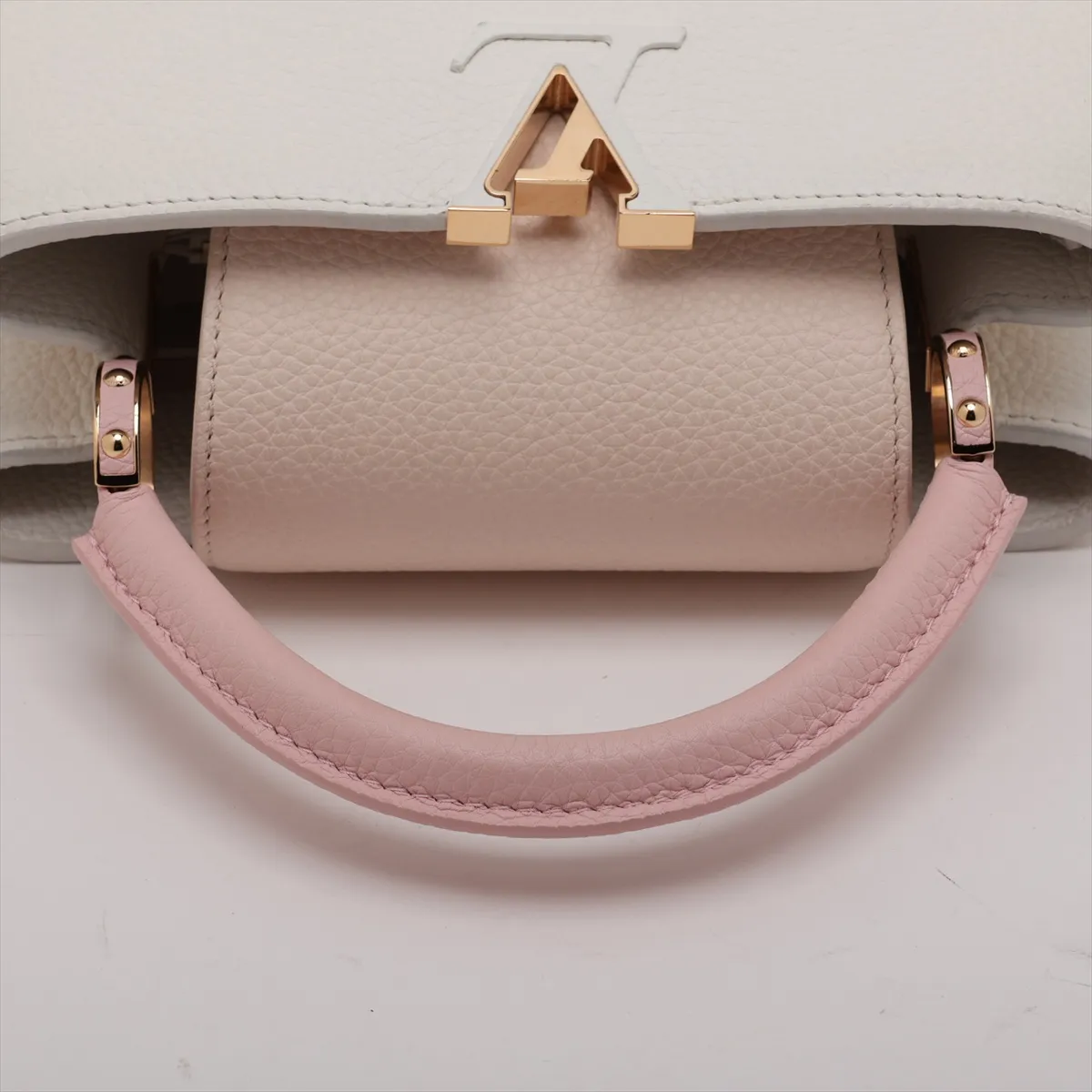 Taurillon Capucines BB M11343 White x Pink (RFID detected) — view 5