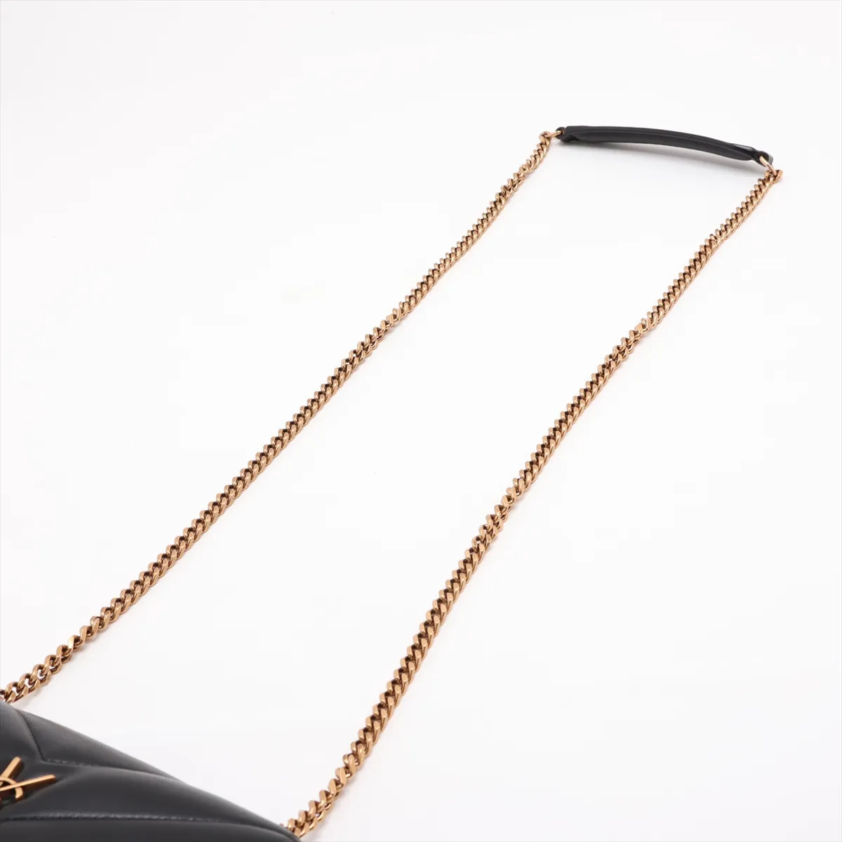Loulou Toy Leather Chain Shoulder Bag, Black 821749 — view 5