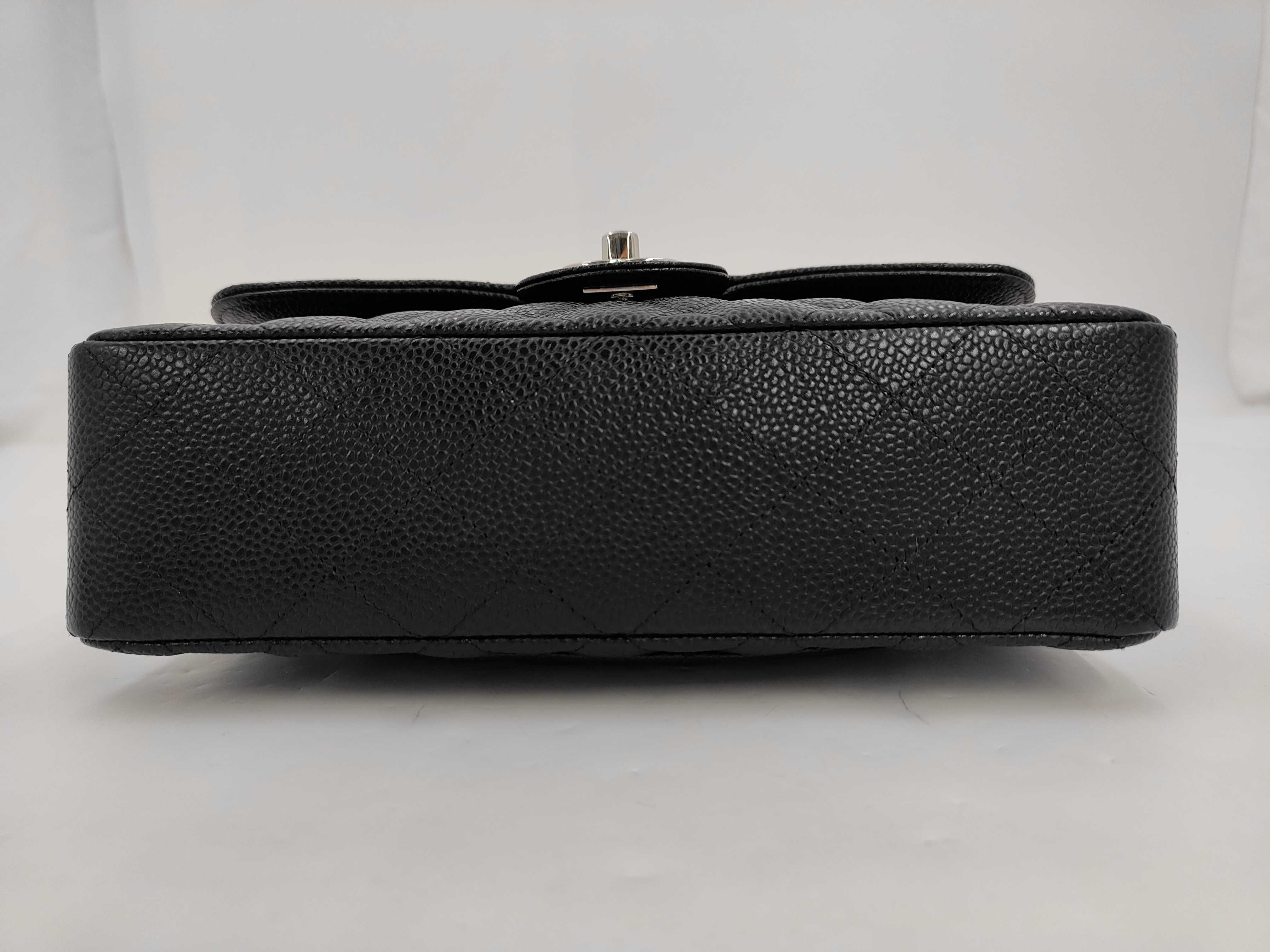Matelassé 23 Caviar Leather Black with Silver Hardware, Serial Number 24 Series Shoulder Bag — view 3