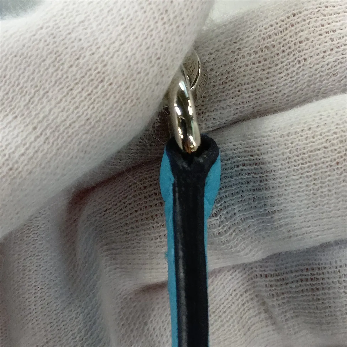 Bolide 31, Taurillon Clemence leather, Blue Nord, silver hardware, D: 2019 — view 13