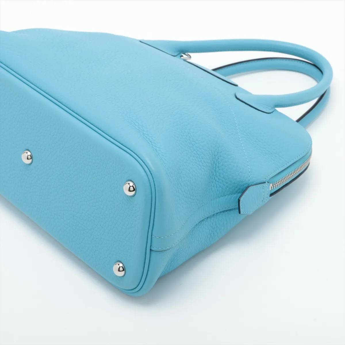 Bolide 31, Taurillon Clemence leather, Blue Nord, silver hardware, D: 2019 — view 3