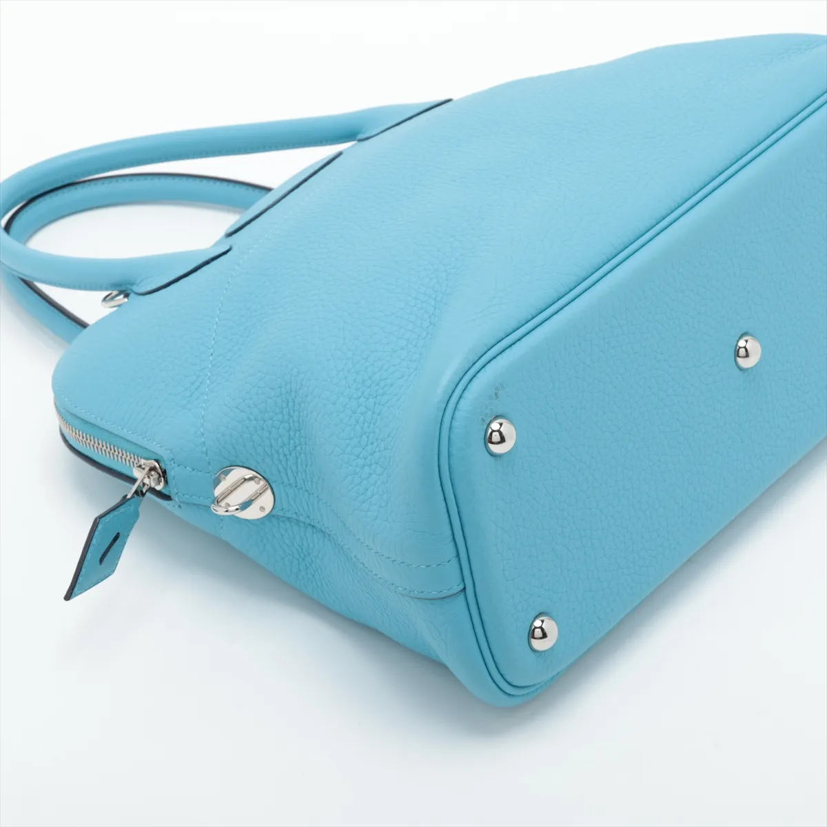Bolide 31, Taurillon Clemence leather, Blue Nord, silver hardware, D: 2019 — view 4