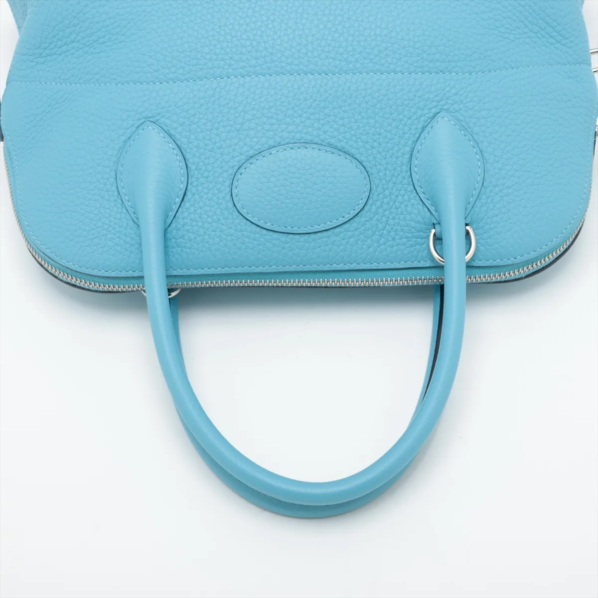 Bolide 31, Taurillon Clemence leather, Blue Nord, silver hardware, D: 2019 — view 5