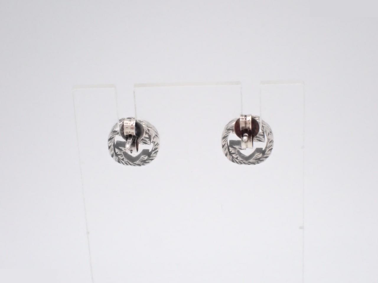 Interlocking earrings, 925 sterling silver, 3.0g — view 2