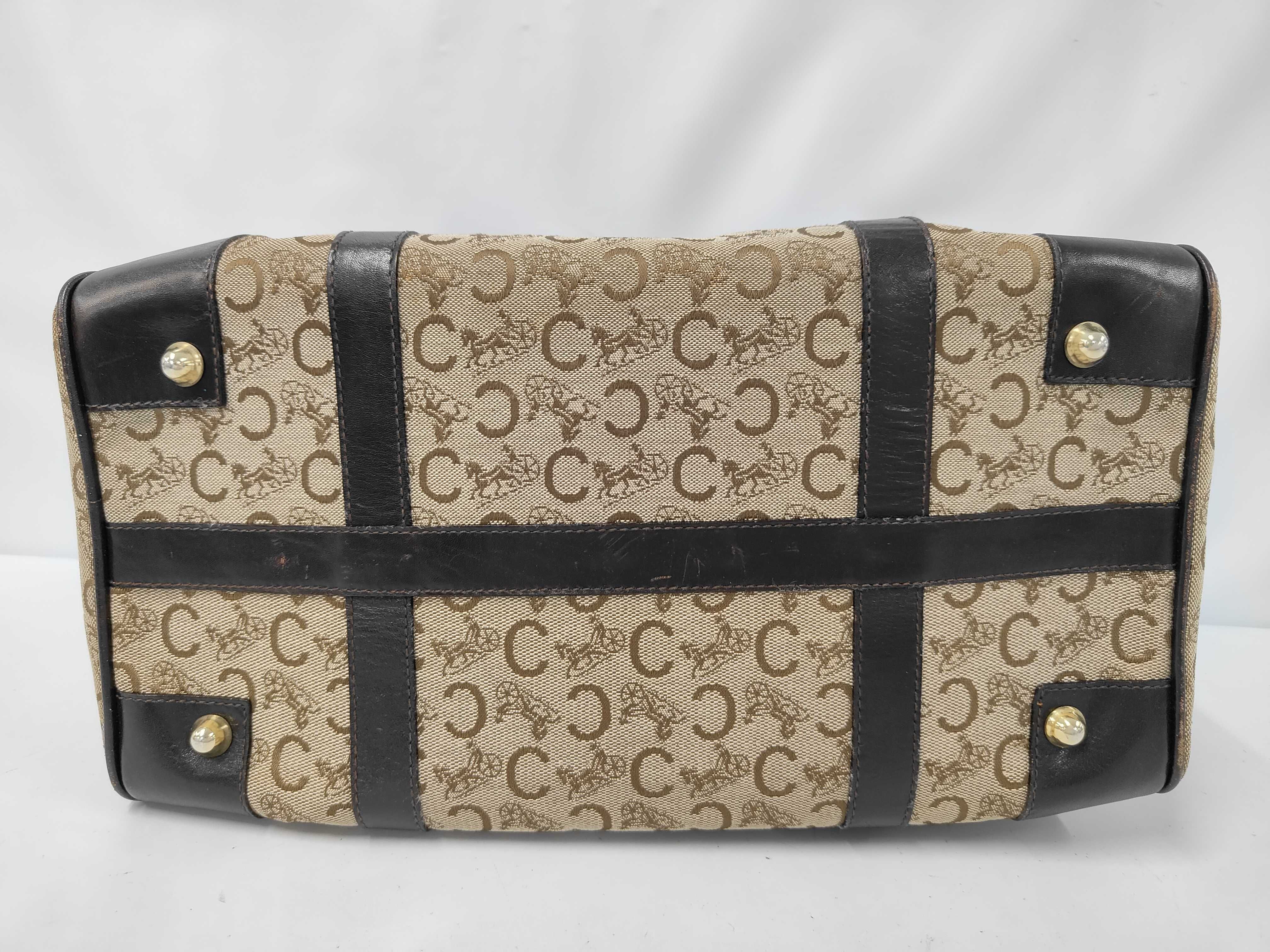 Macadam pattern canvas x leather mini Boston bag — view 3