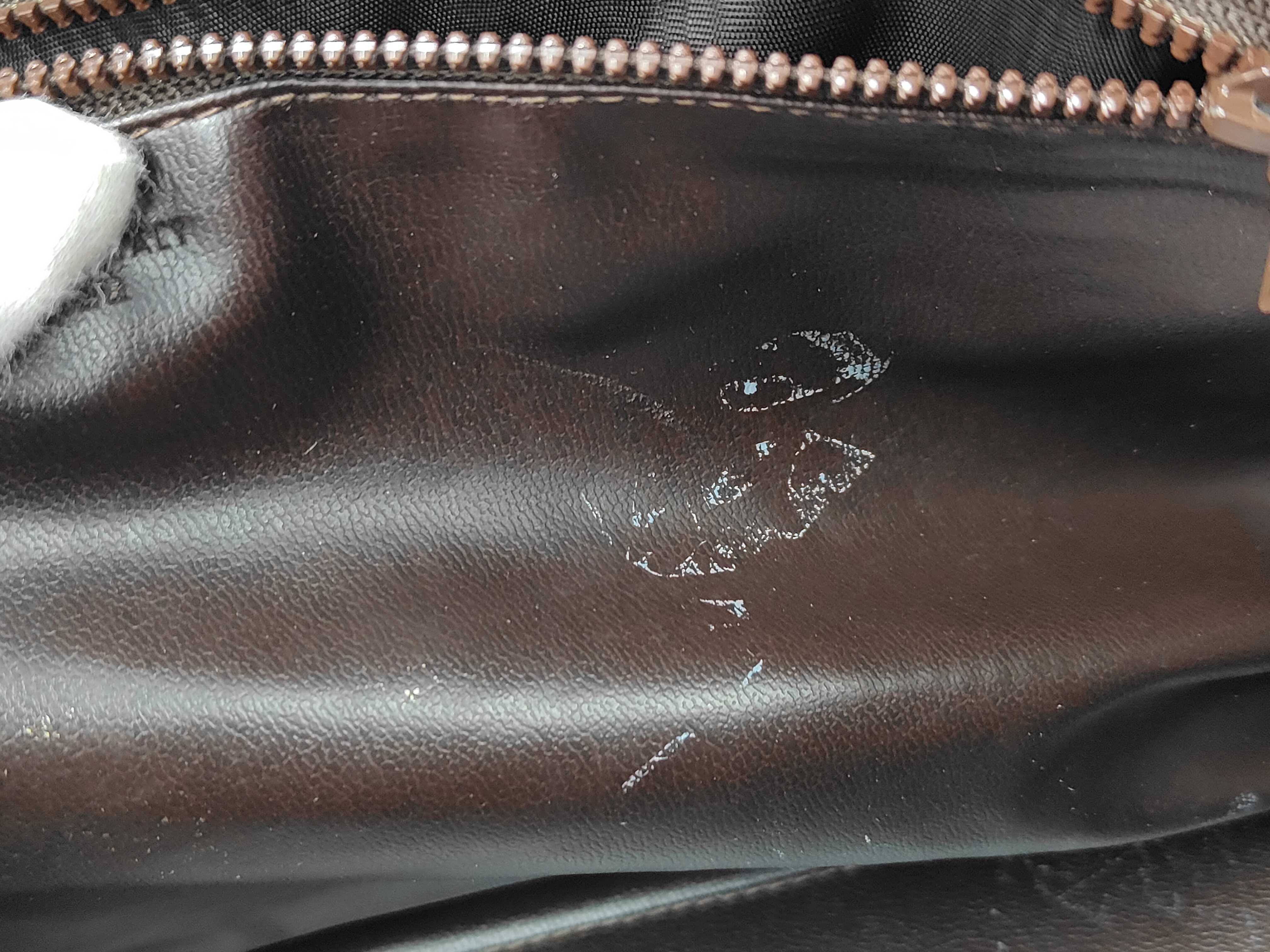 Macadam pattern canvas x leather mini Boston bag — view 10