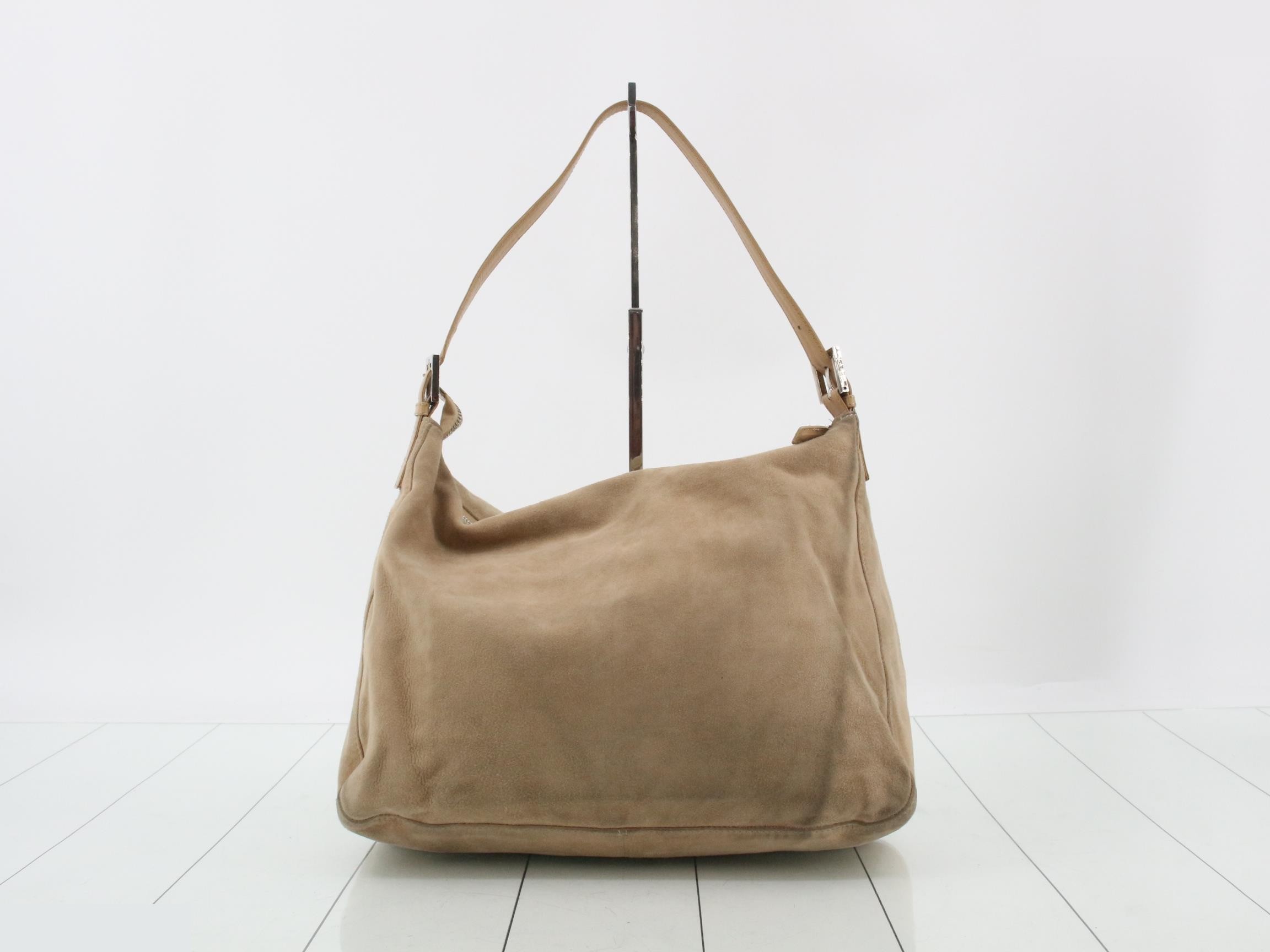 suede shoulder bag, beige — view 2