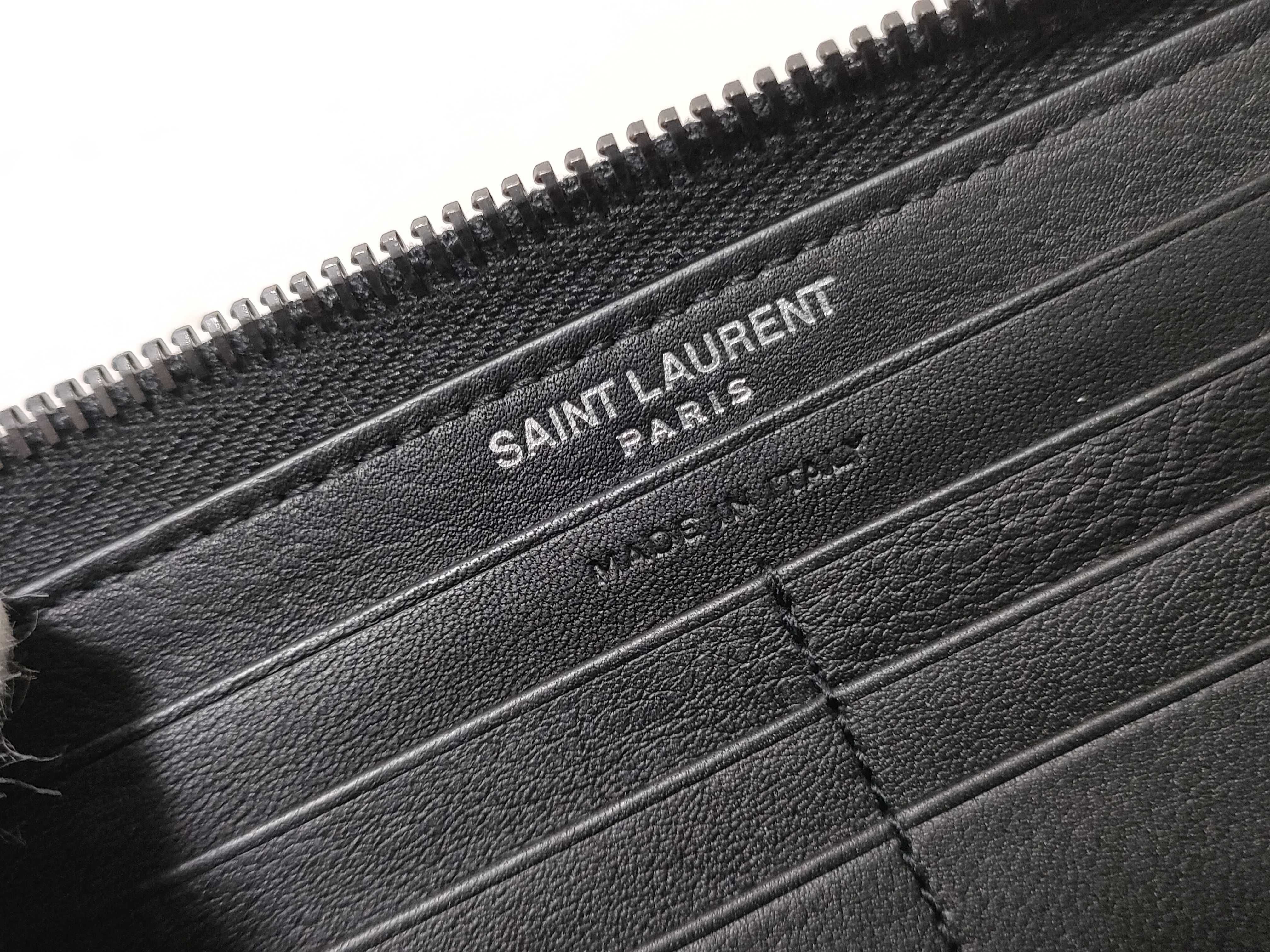 Round Zipper Black Long Wallet — view 13