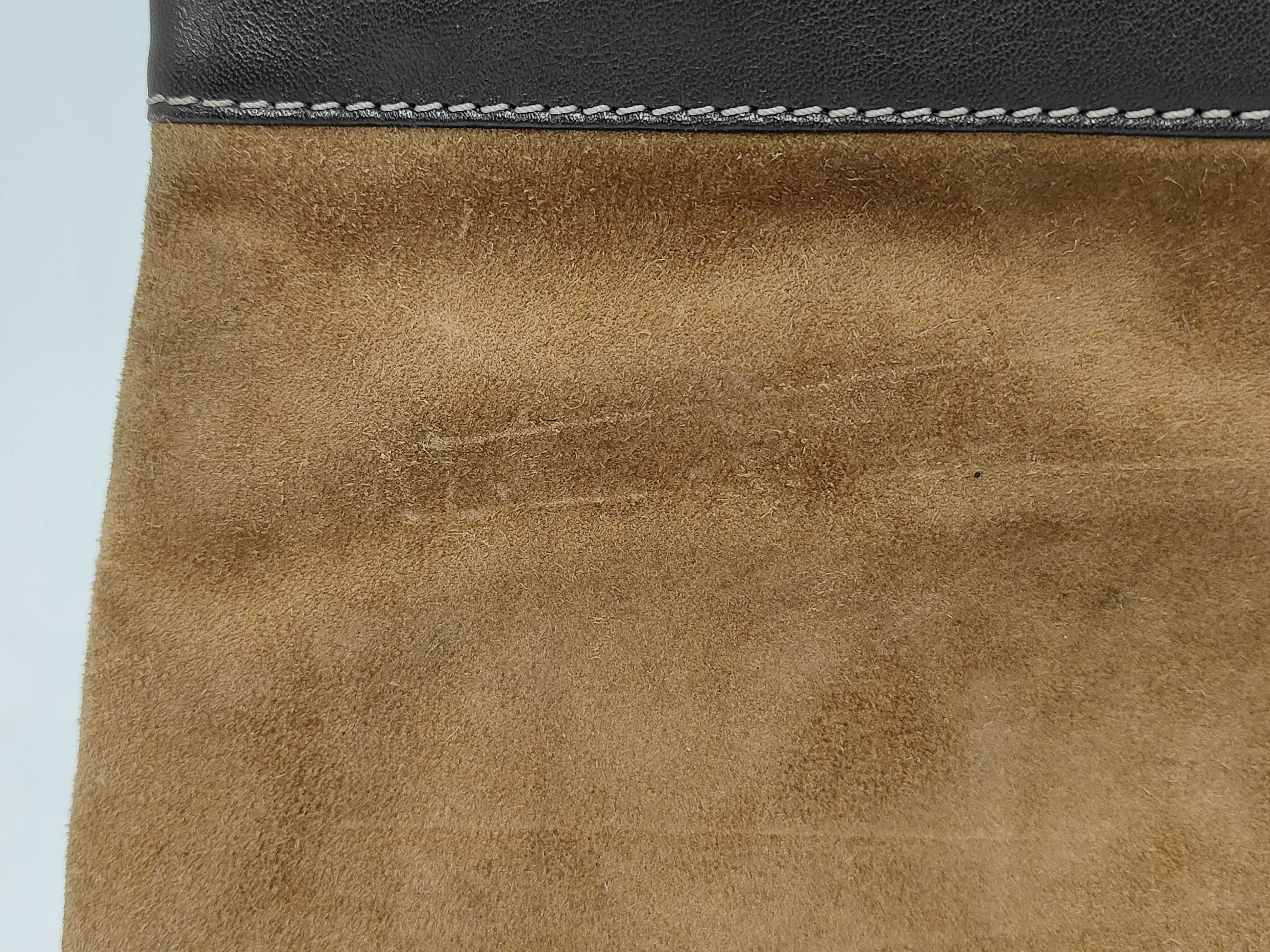 Anagram Suede Clutch Bag — view 3
