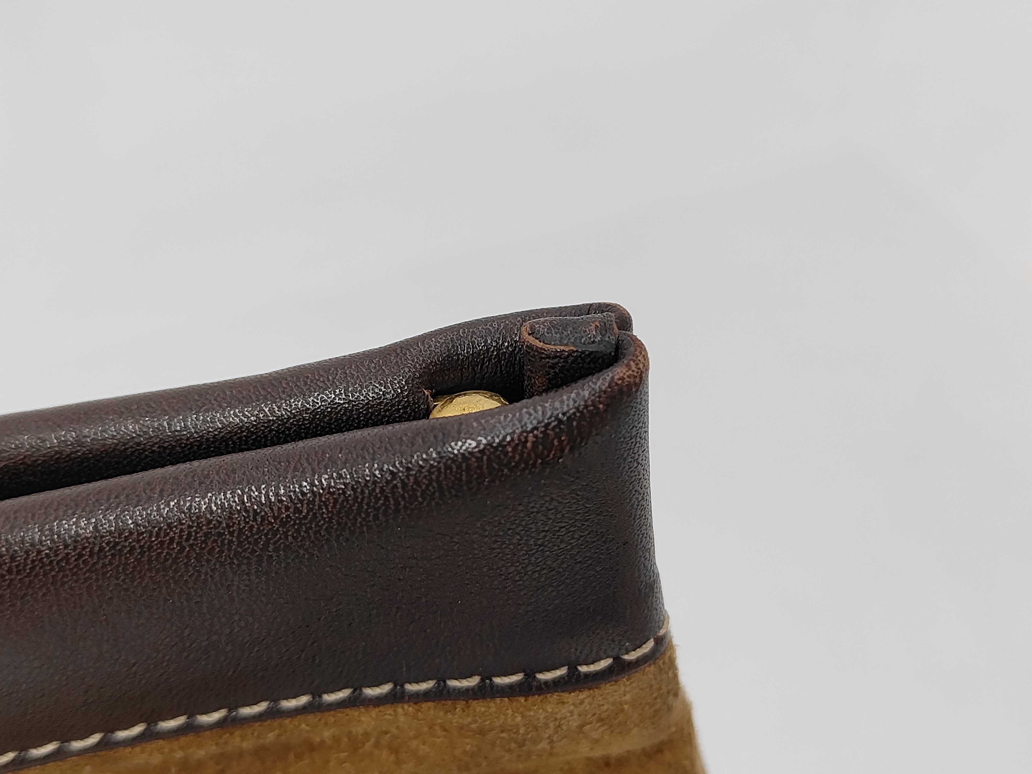 Anagram Suede Clutch Bag — view 4