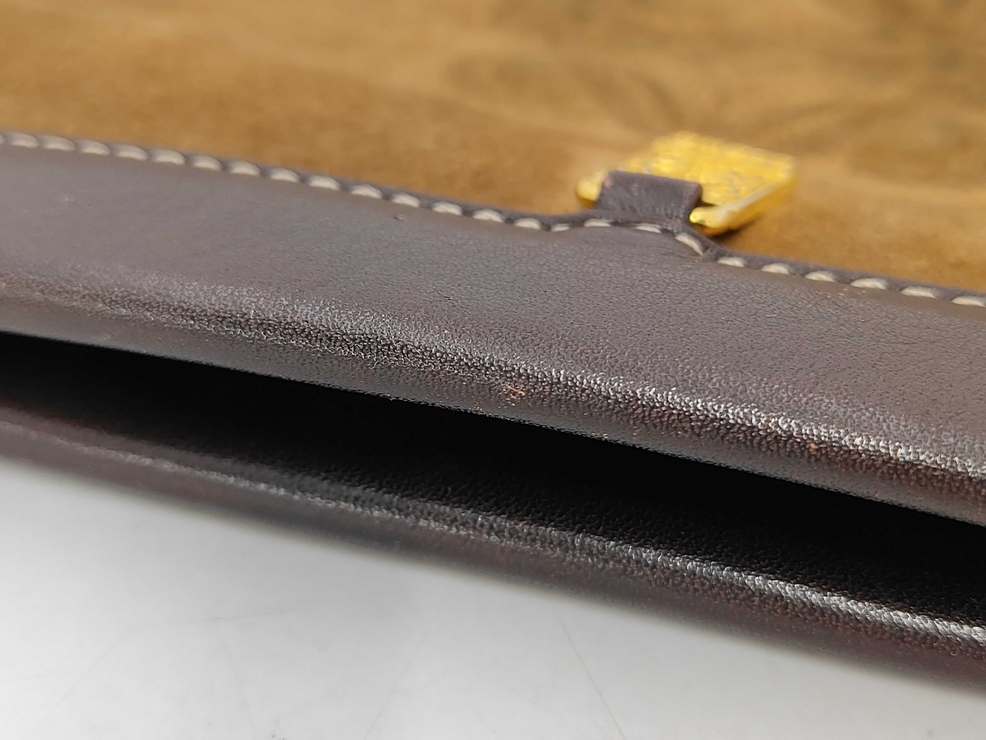 Anagram Suede Clutch Bag — view 5