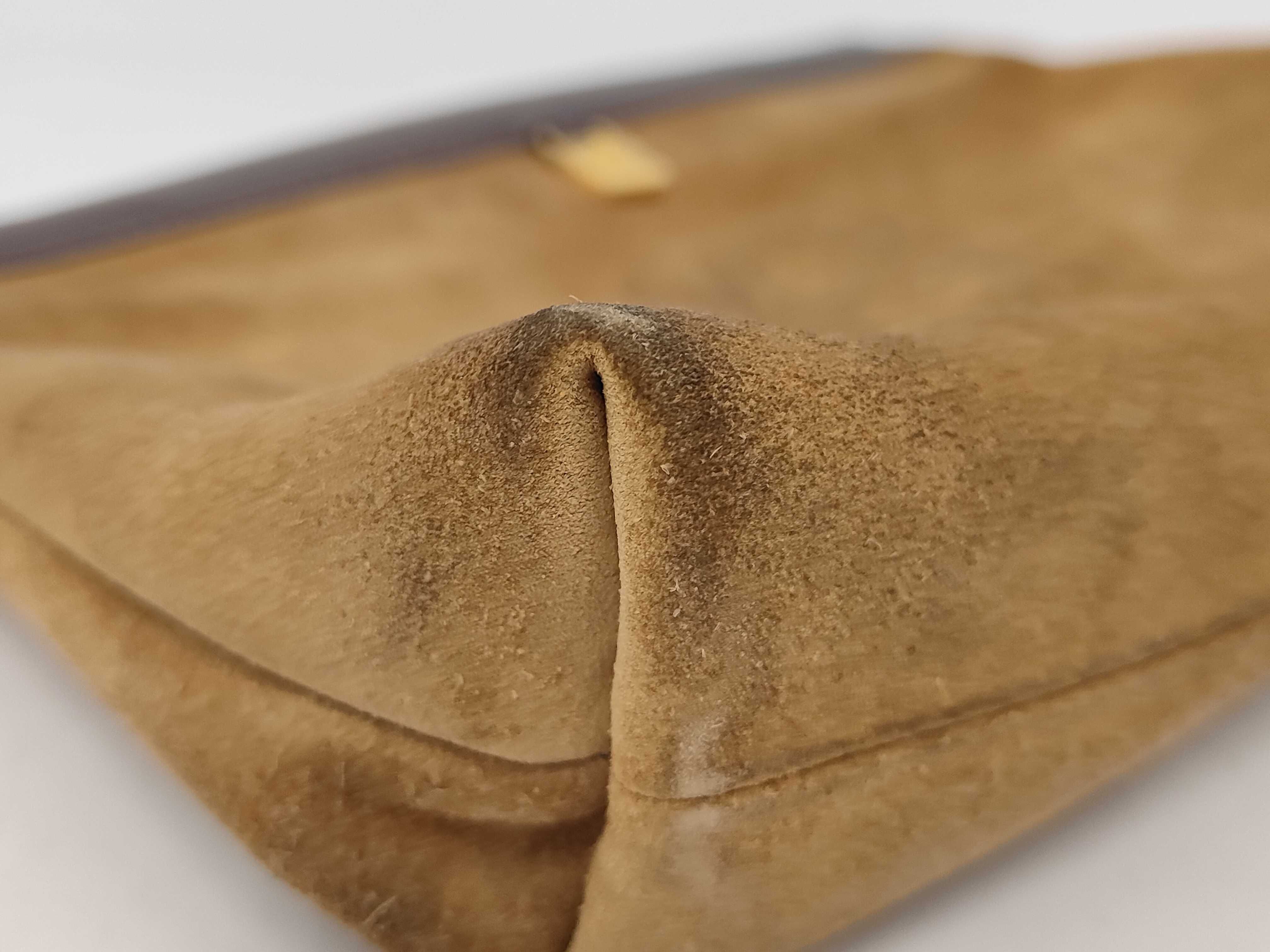 Anagram Suede Clutch Bag — view 6