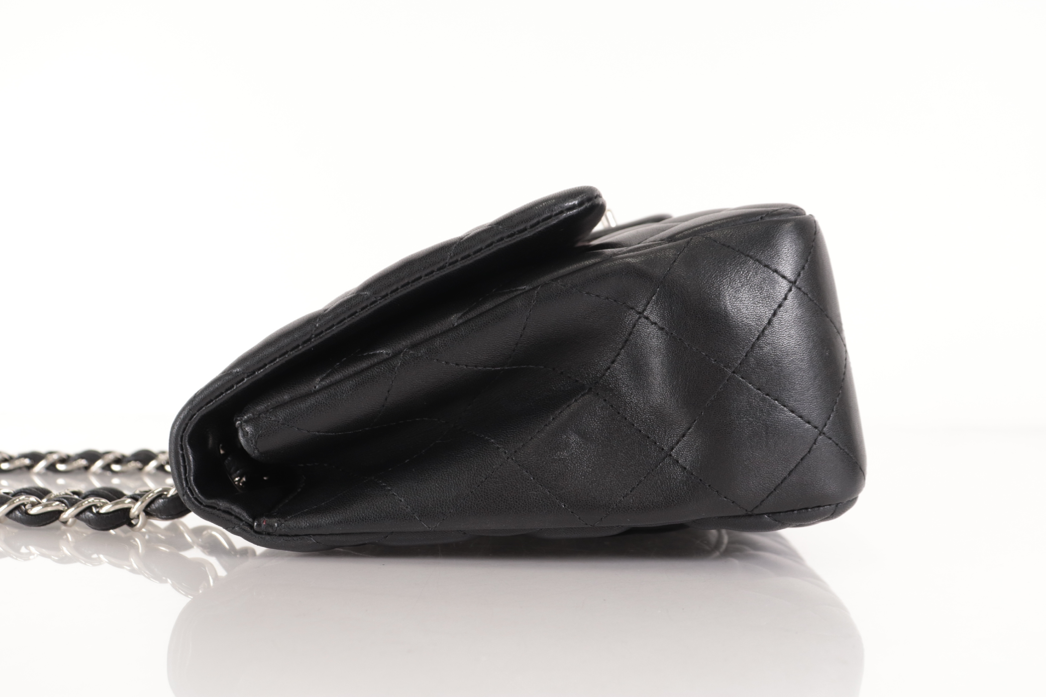 Lambskin Chain Shoulder Bag W30, Silver Hardware, Serial Number 27 — view 4