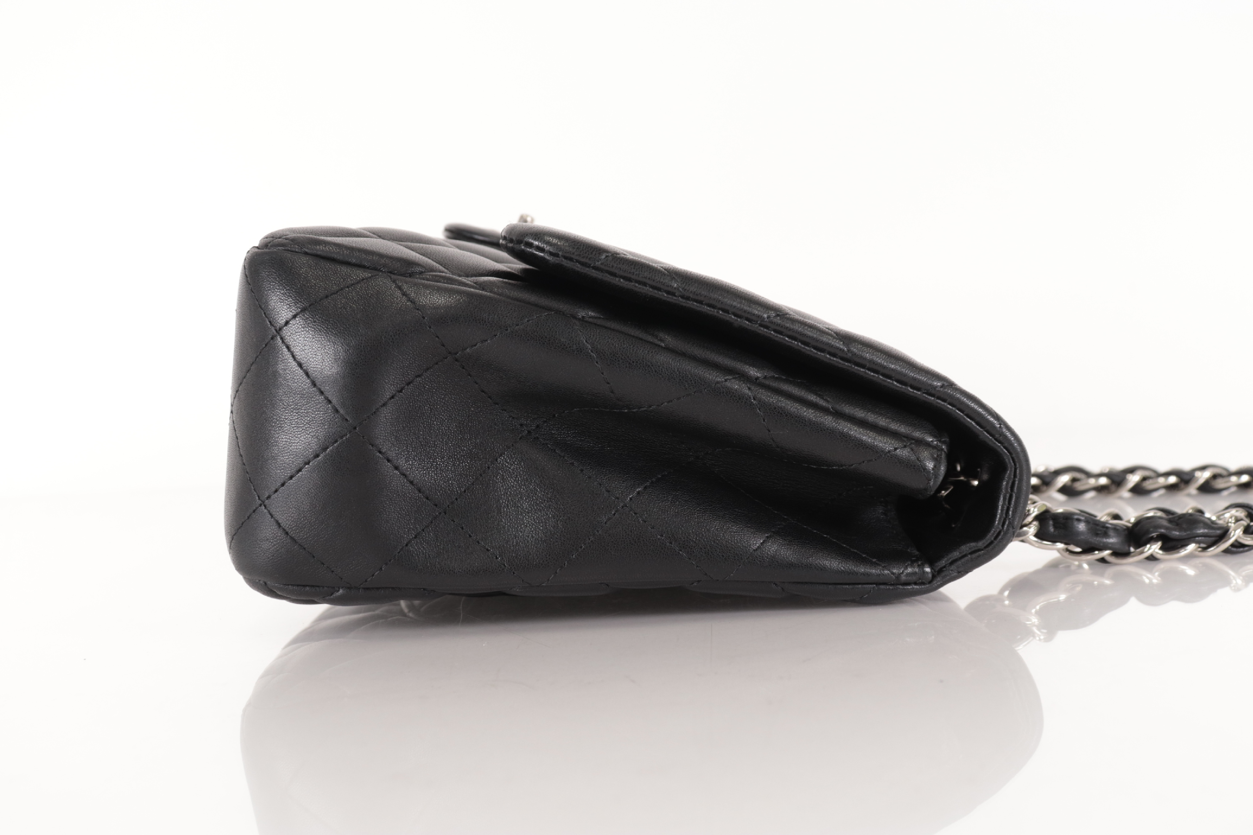 Lambskin Chain Shoulder Bag W30, Silver Hardware, Serial Number 27 — view 5