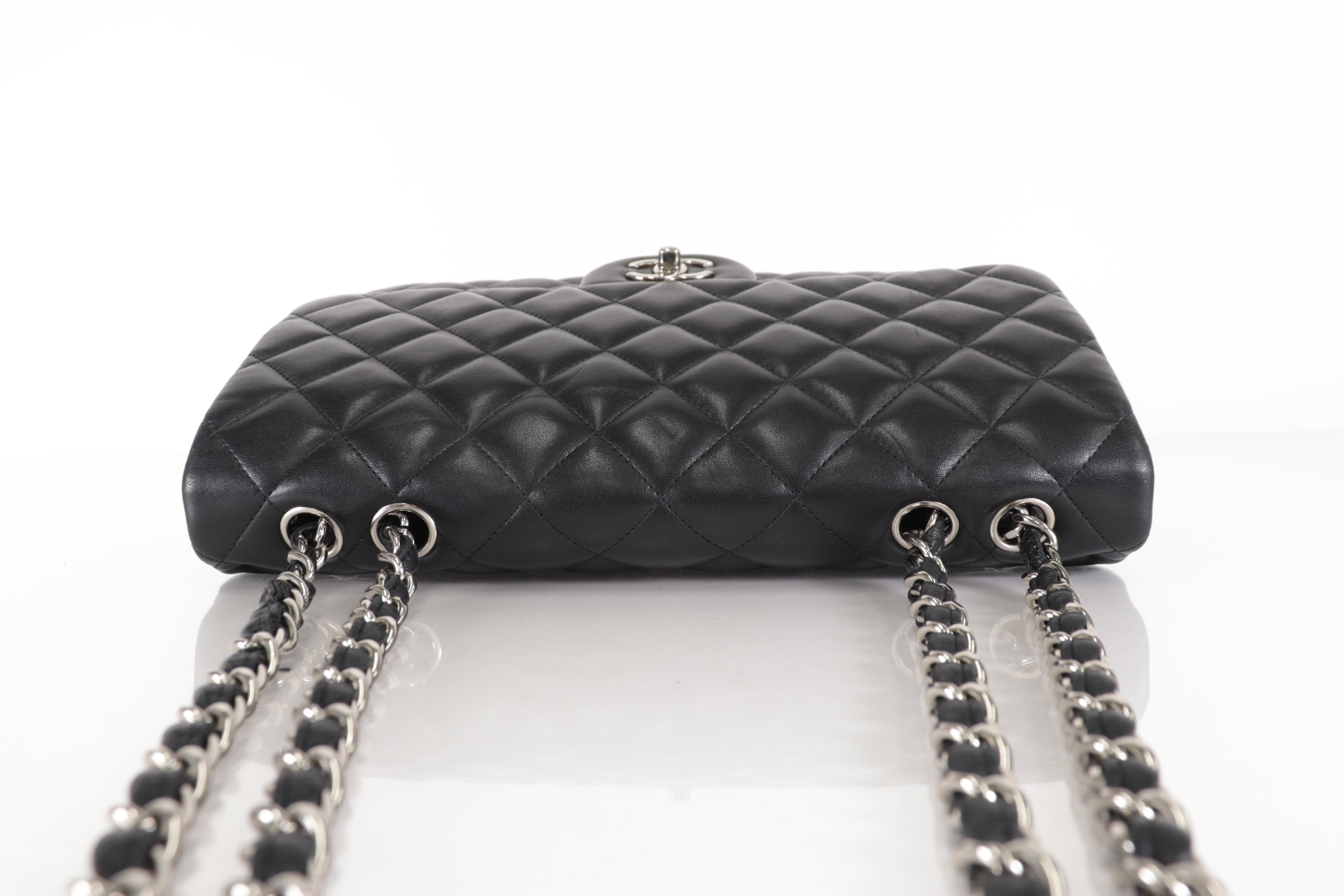 Lambskin Chain Shoulder Bag W30, Silver Hardware, Serial Number 27 — view 6