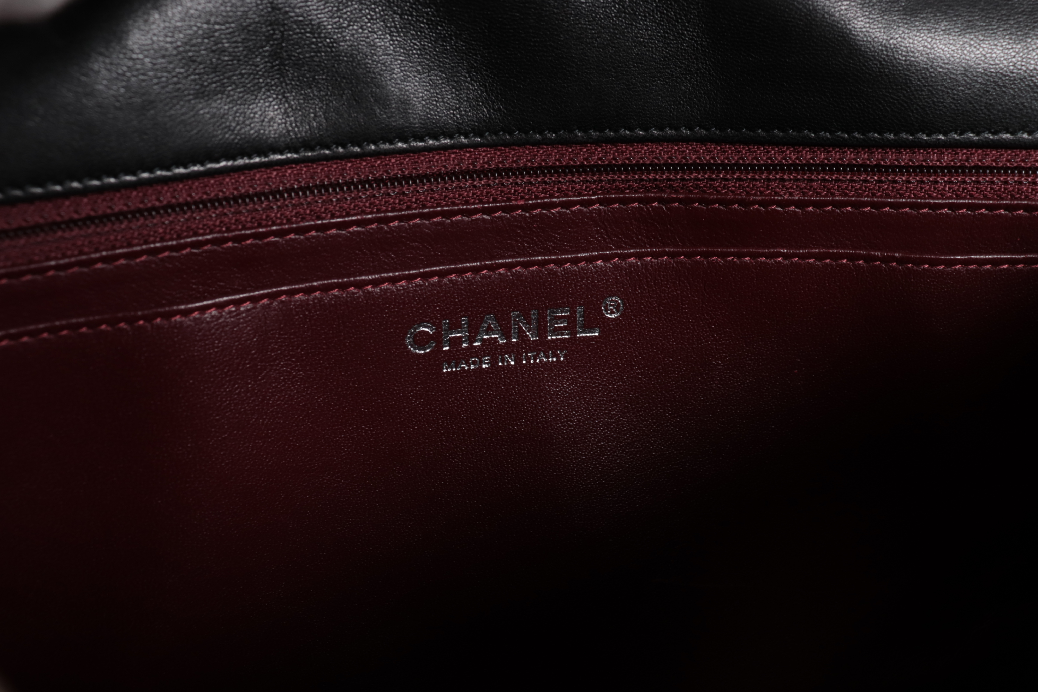 Lambskin Chain Shoulder Bag W30, Silver Hardware, Serial Number 27 — view 9