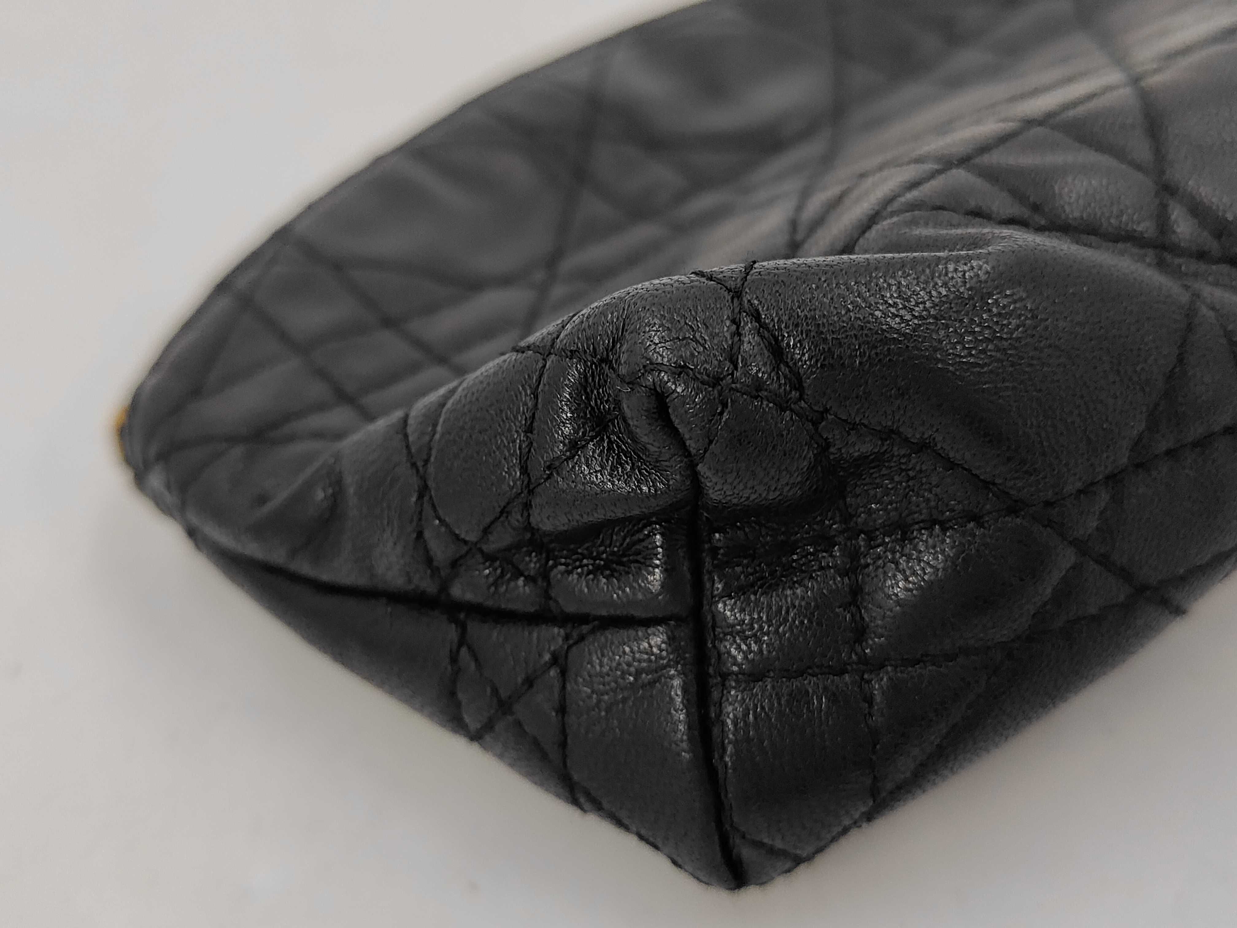 Cannage Pouch, Leather, Black Pouch — view 3