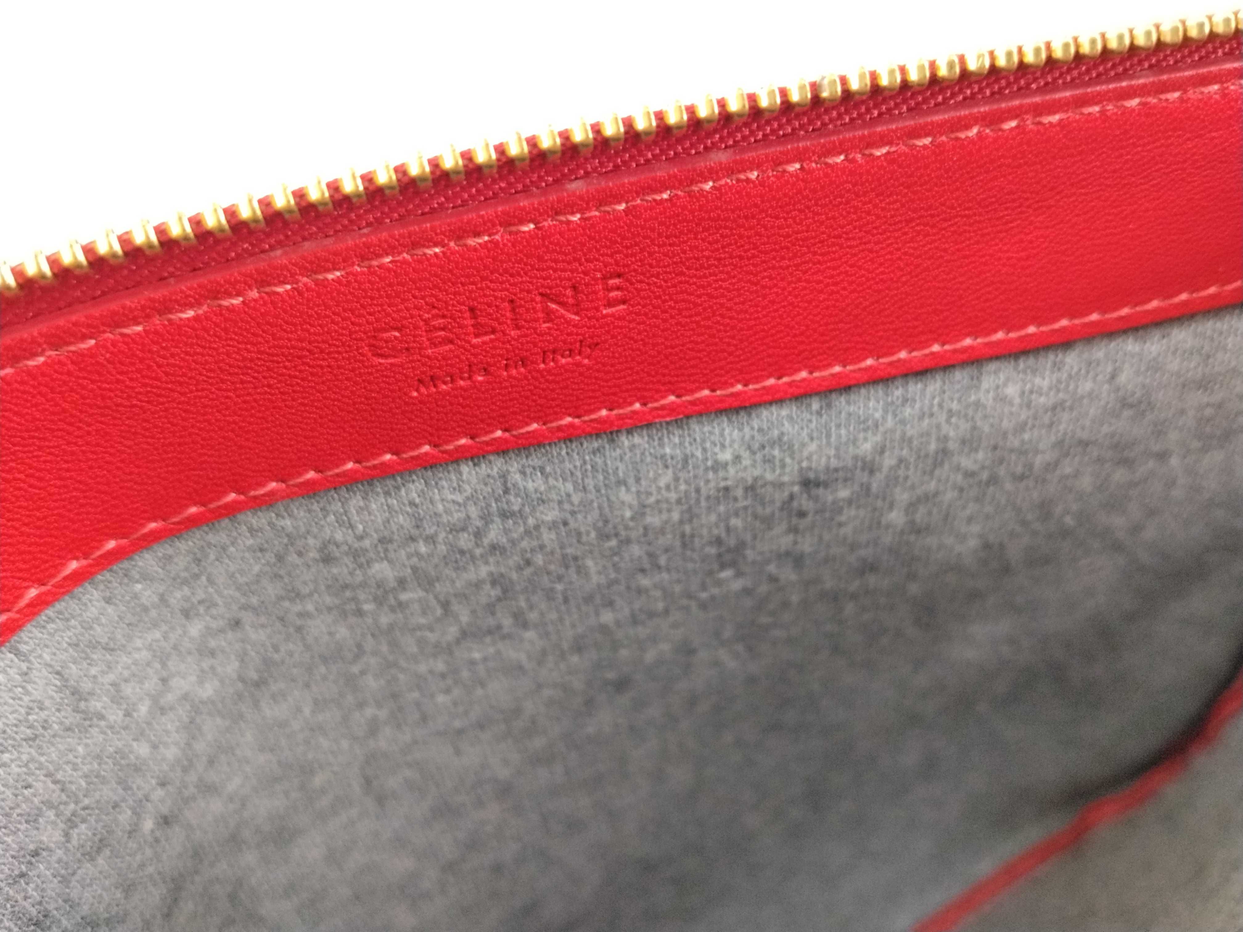 Trio Shoulder Bag, Leather, Red, Large Shoulder Bag — view 11