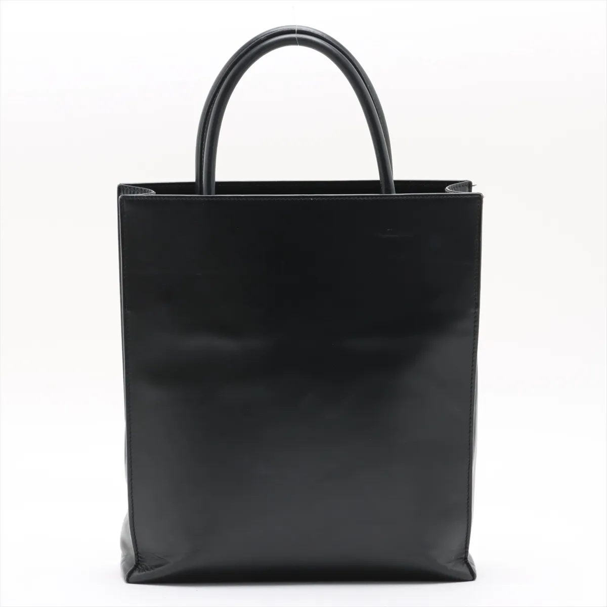 Standard A4 Tote Leather Tote Bag Black — view 2