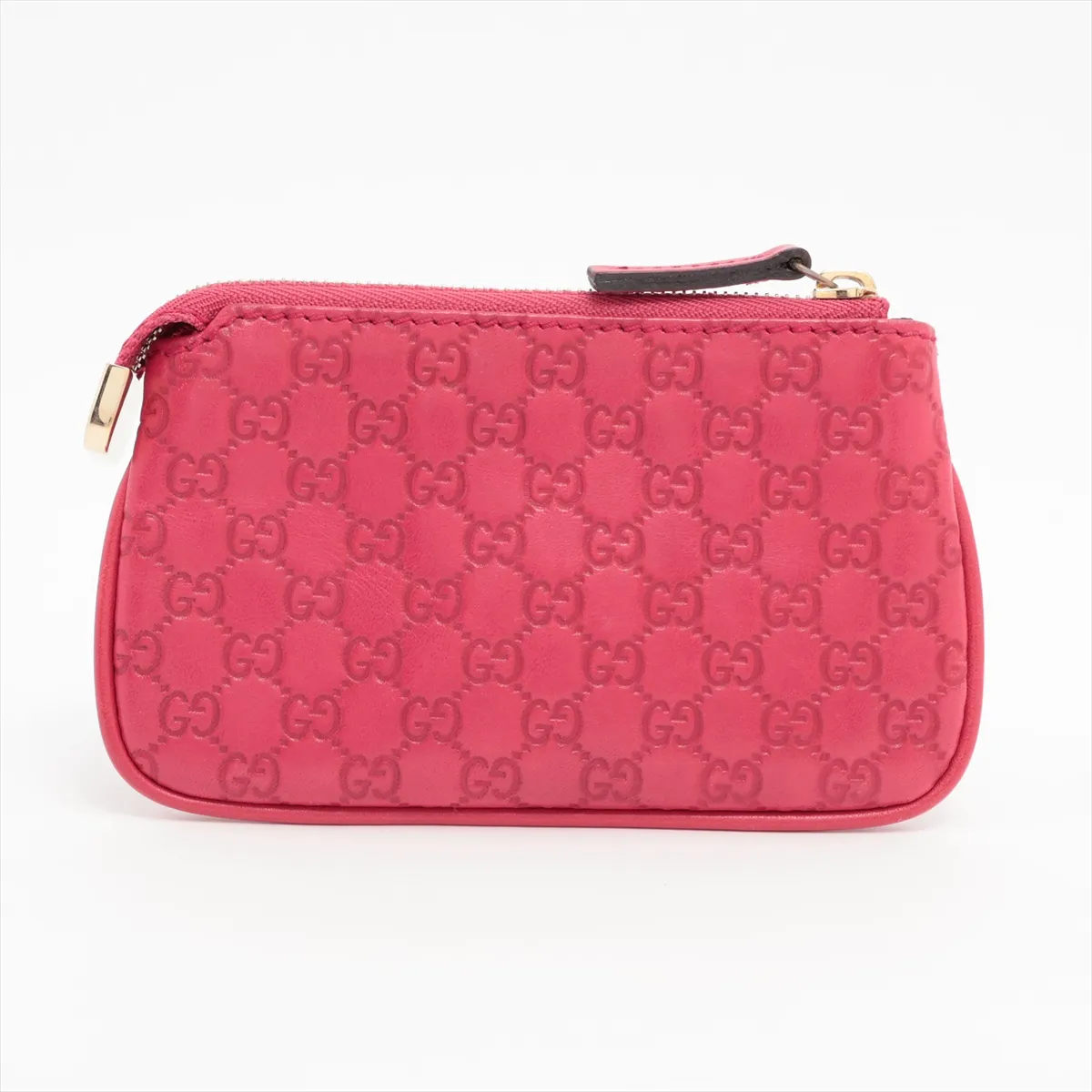 Guccisima 233183 Leather Coin Case Red — view 2