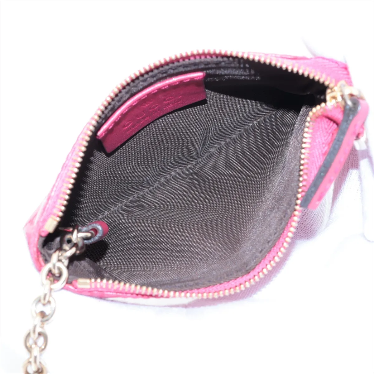Guccisima 233183 Leather Coin Case Red — view 3