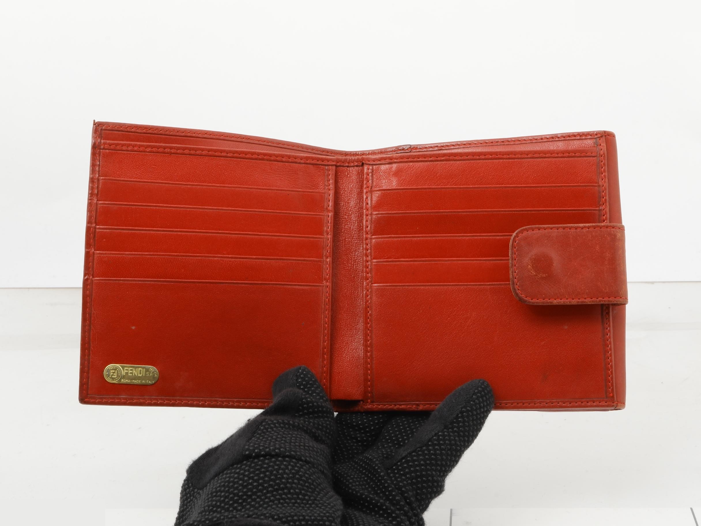 Canvas/Leather Leopard Print Bi-fold Wallet — view 4