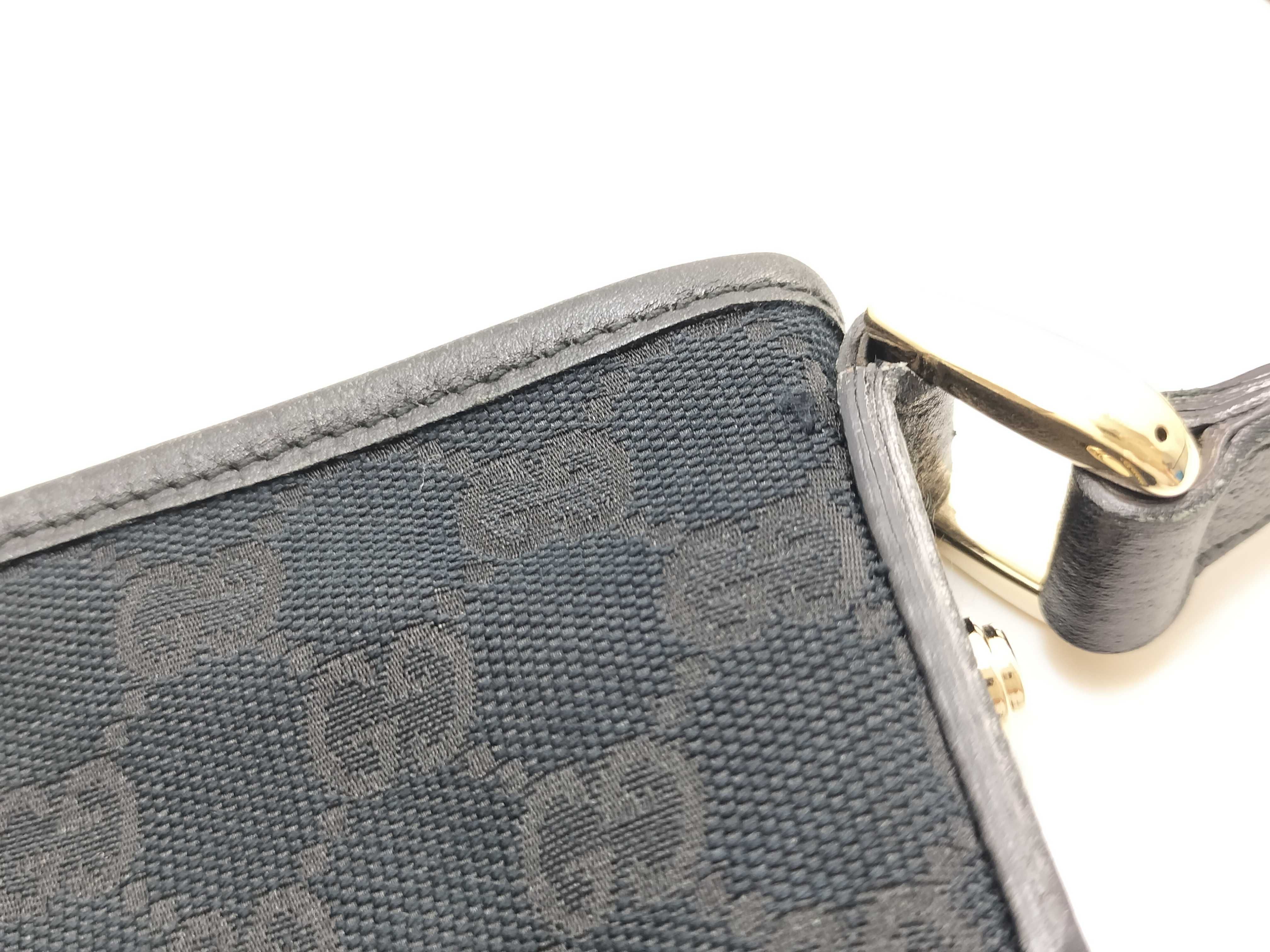 GG Canvas Gucci Abbey Shoulder Bag 131326 Black Shoulder Bag — view 15