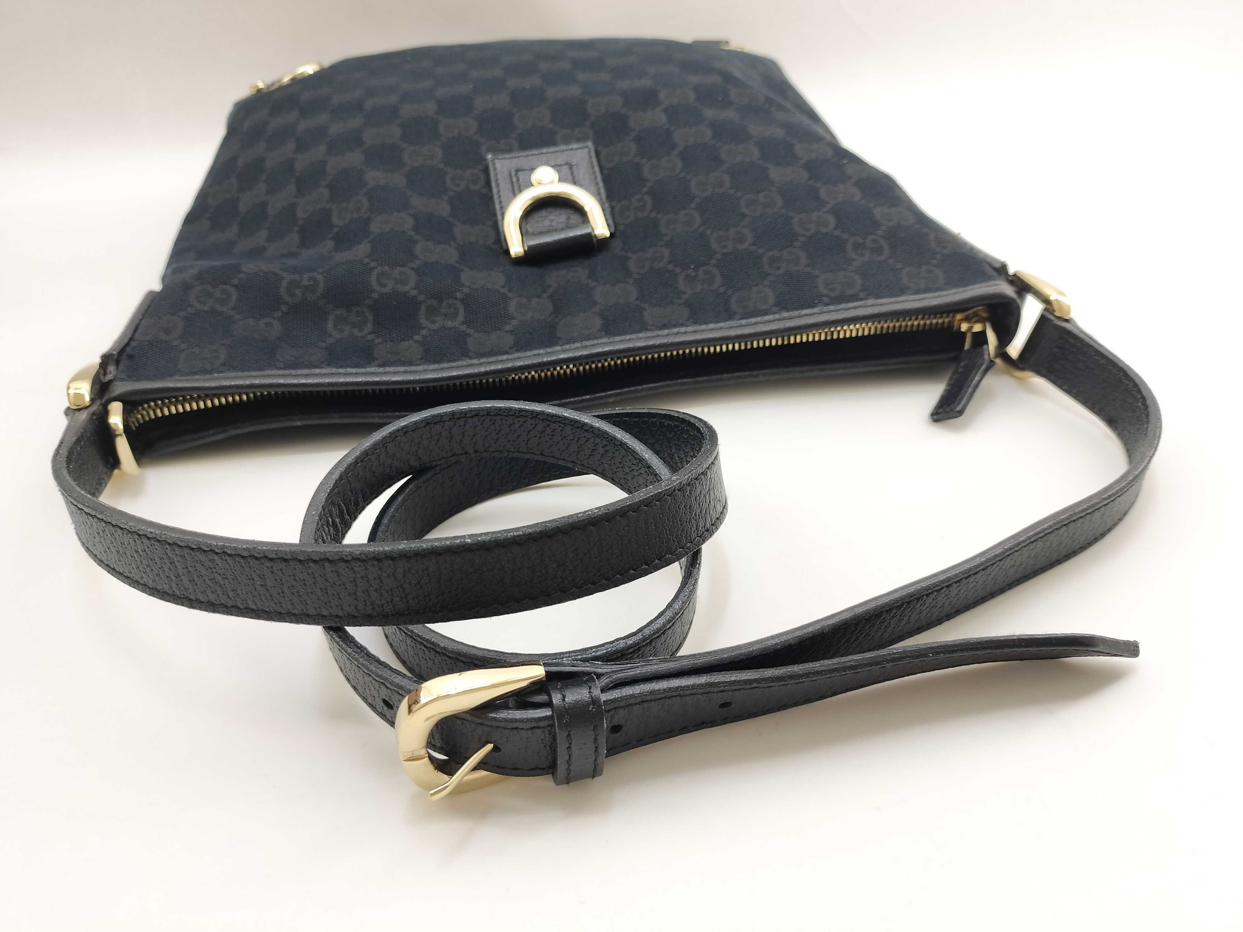 GG Canvas Gucci Abbey Shoulder Bag 131326 Black Shoulder Bag — view 8