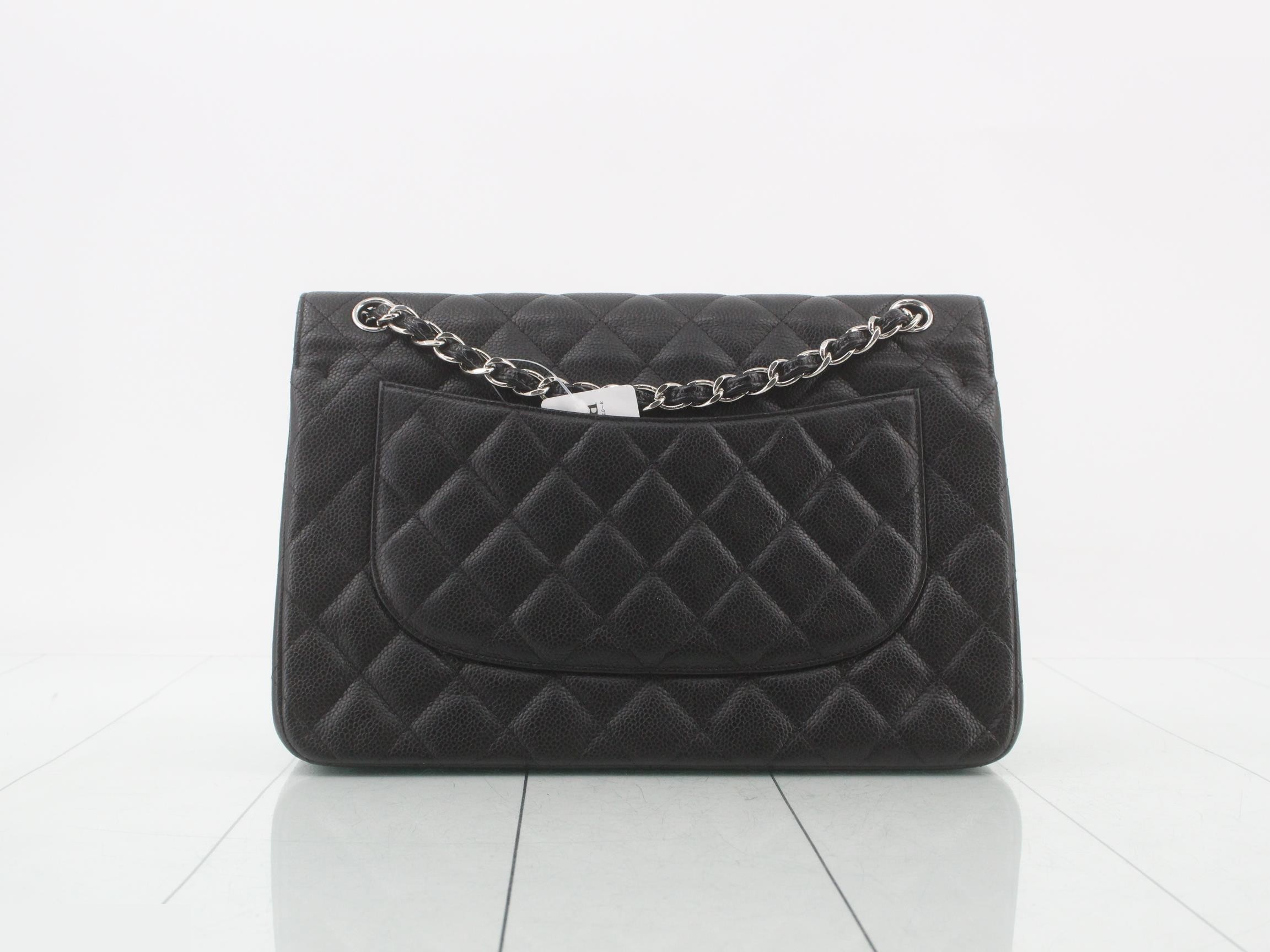 Matelassé Caviar Skin Chain Shoulder Bag — view 2