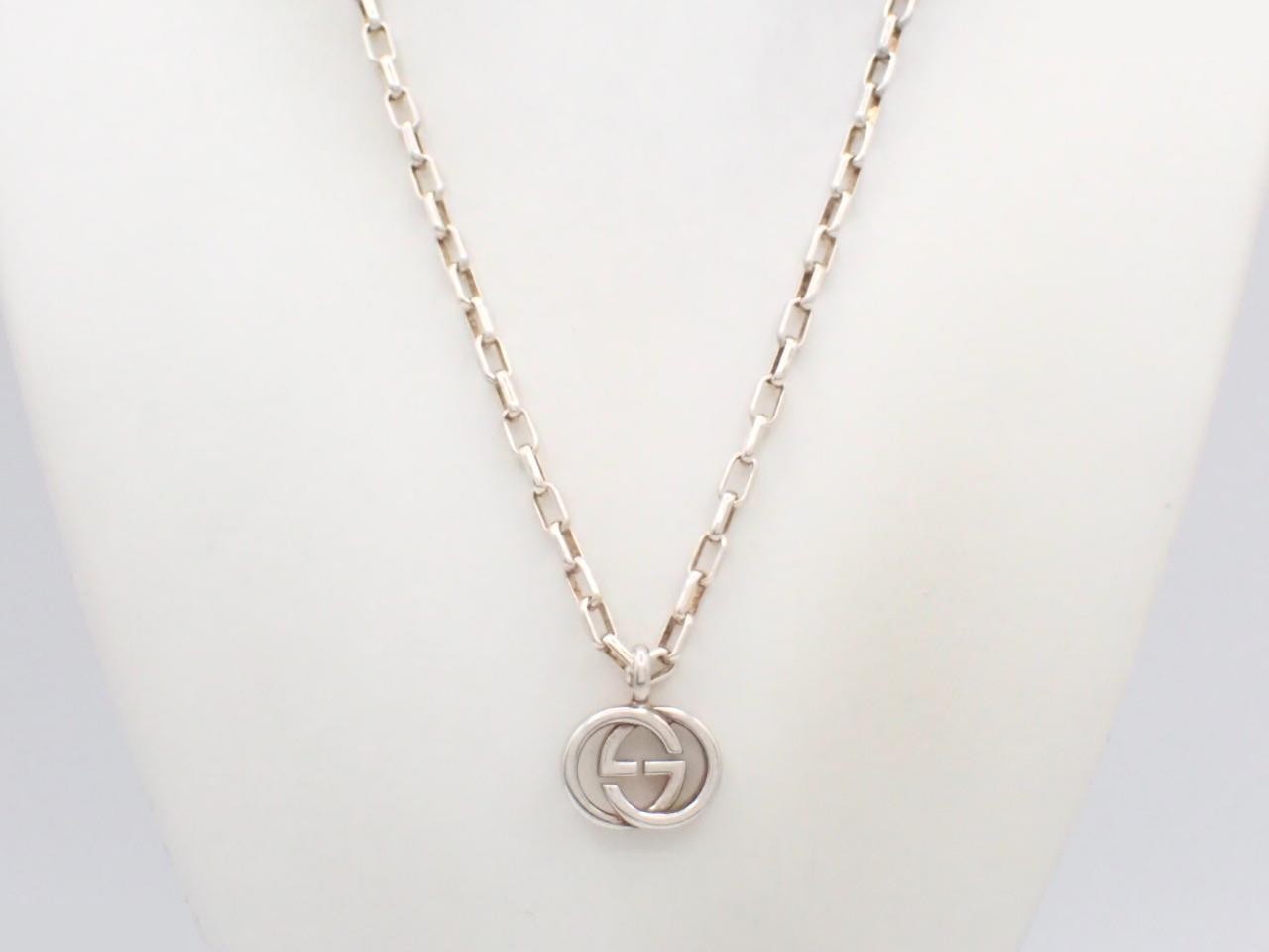 Interlocking Necklace, Silver, Chain approx. 50cm — view 3