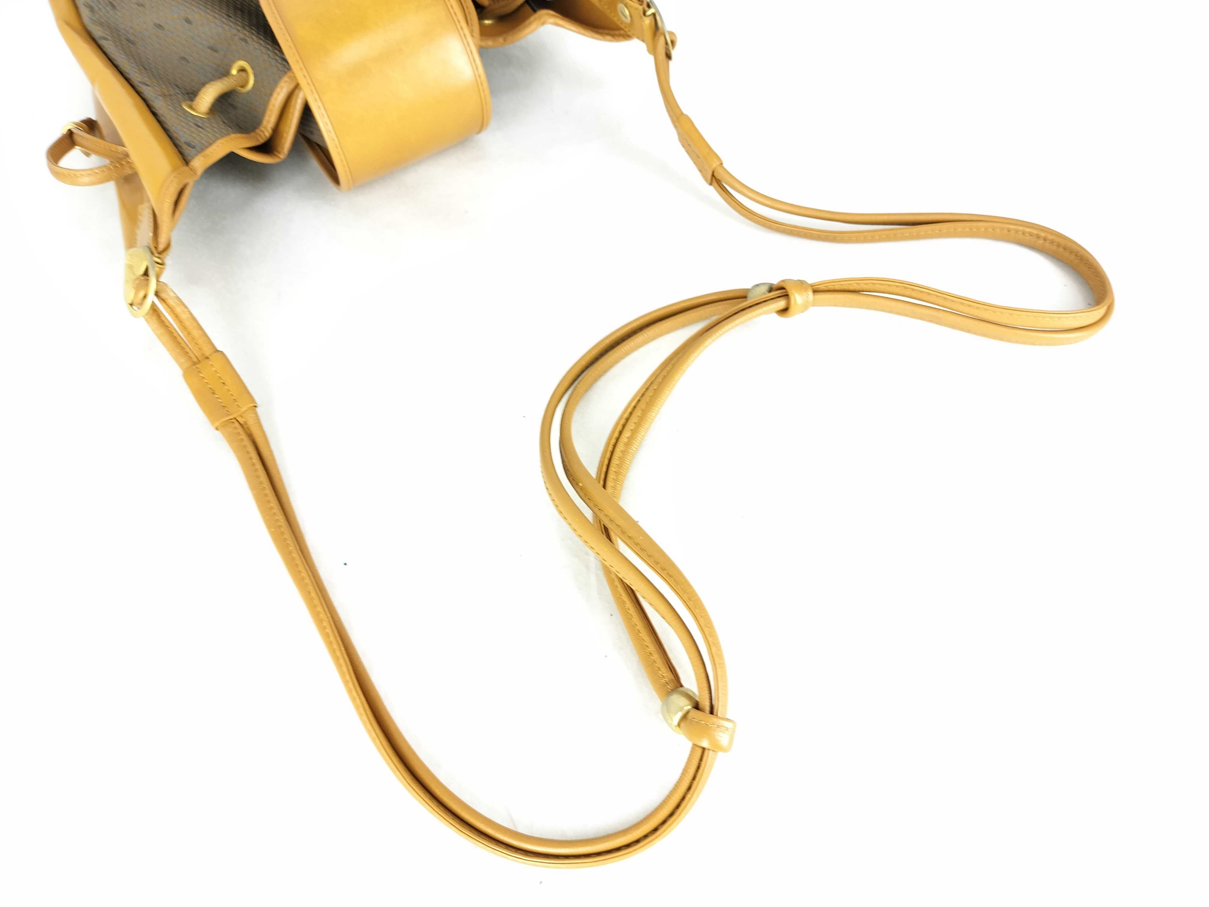Shoulder Bag - YVES SAINT LAURENT Yves Shoulder Bag with Y Logo, Drawstring, Brown Shoulder Bag — view 3