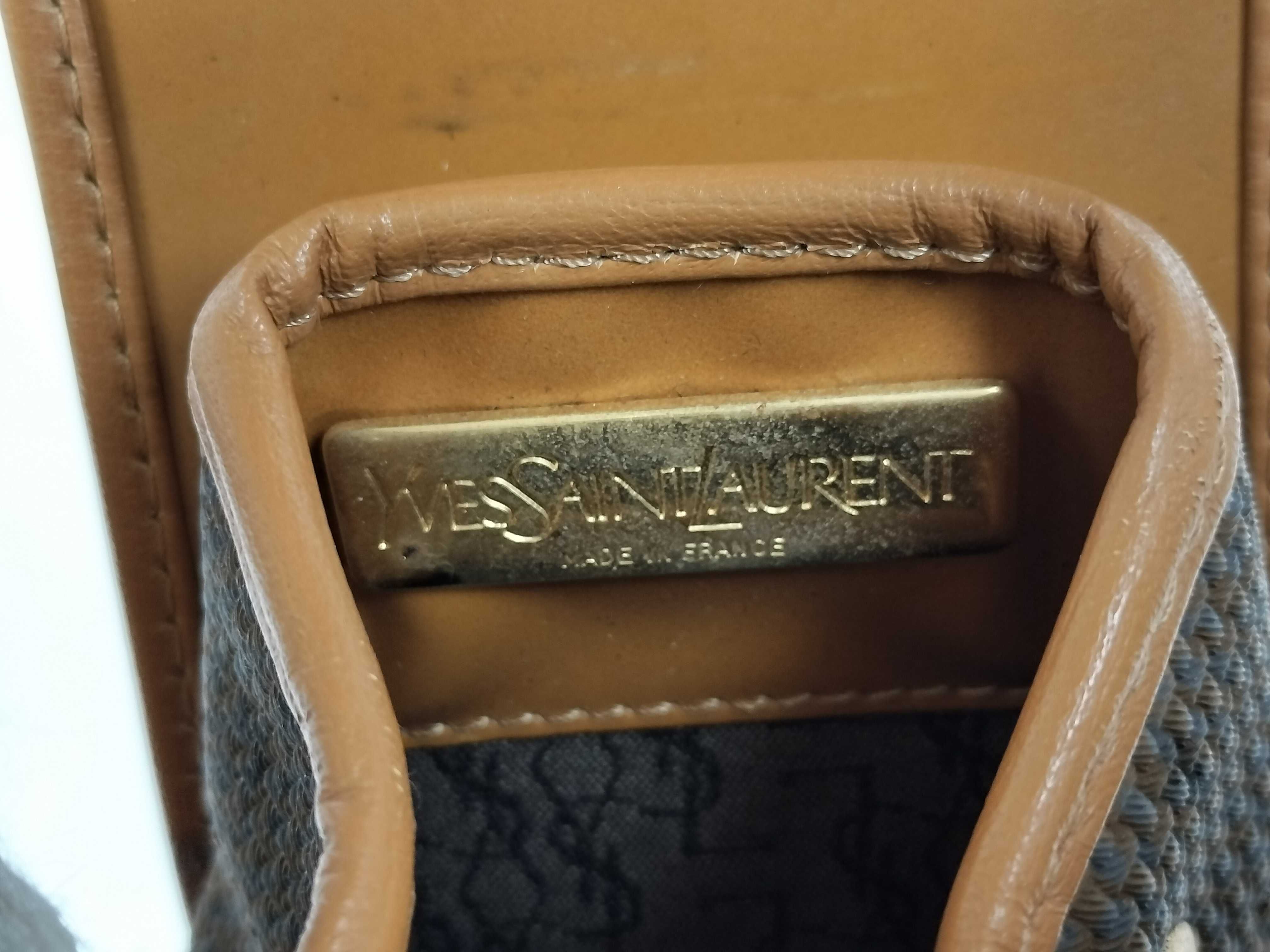 Shoulder Bag - YVES SAINT LAURENT Yves Shoulder Bag with Y Logo, Drawstring, Brown Shoulder Bag — view 10