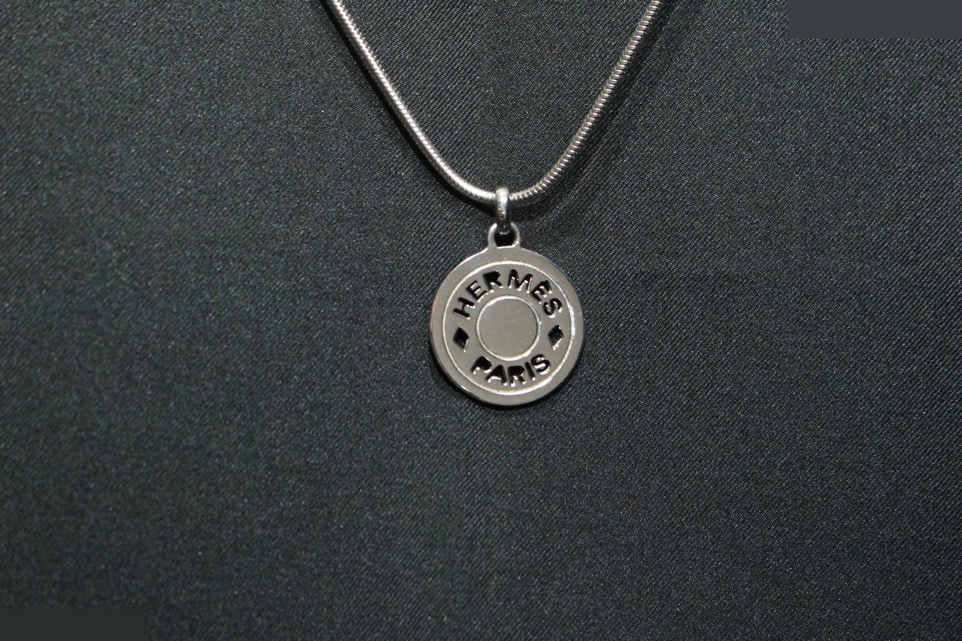 Sellier Snake Chain Necklace, Silver, Chain approx. 60cm — view 3