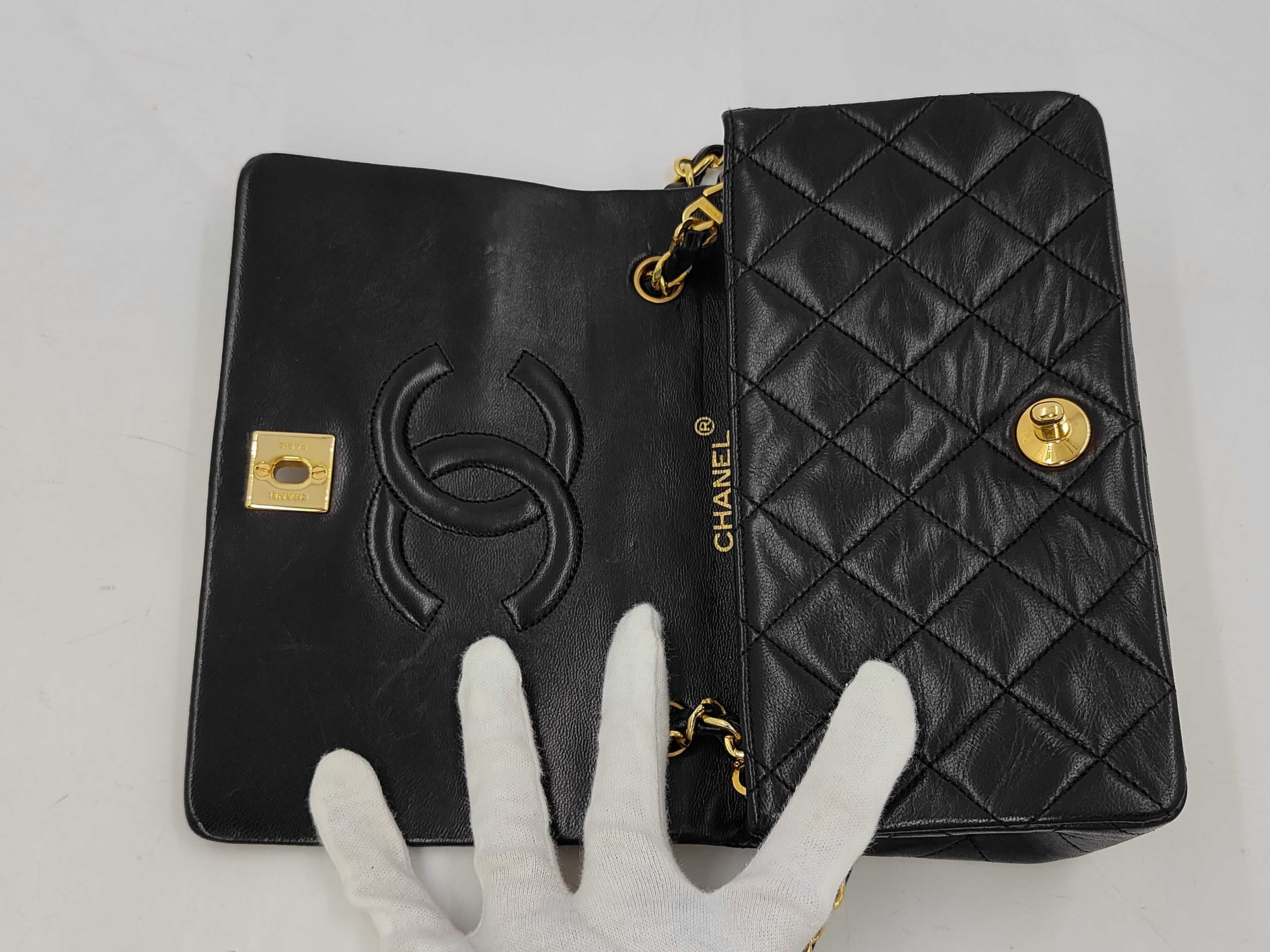 Lambskin Mini Matelassé 19 Full Flap Shoulder Bag — view 13