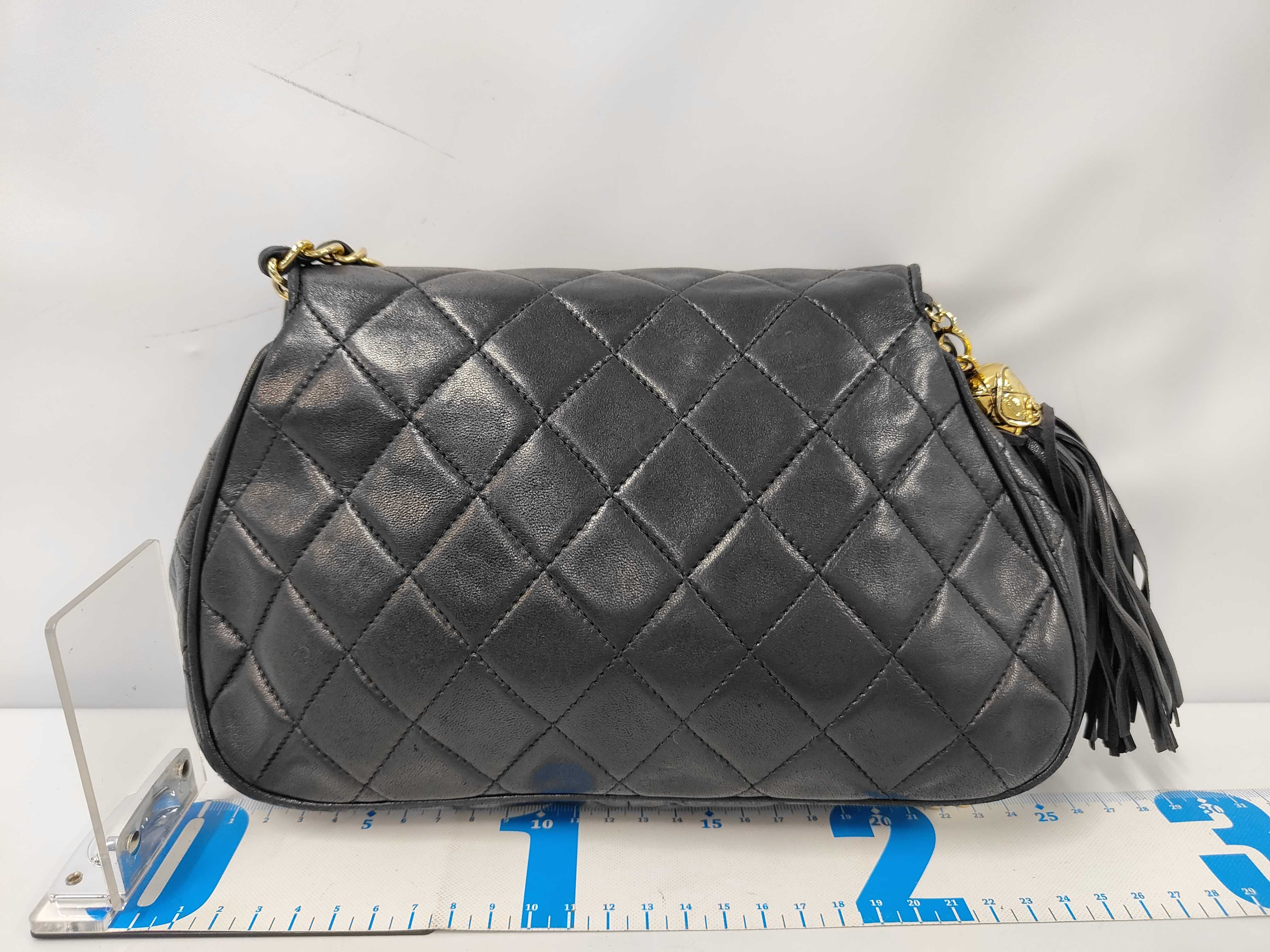 Shoulder Bag Chain Matelassé Coco Mark Black Shoulder Bag — view 2