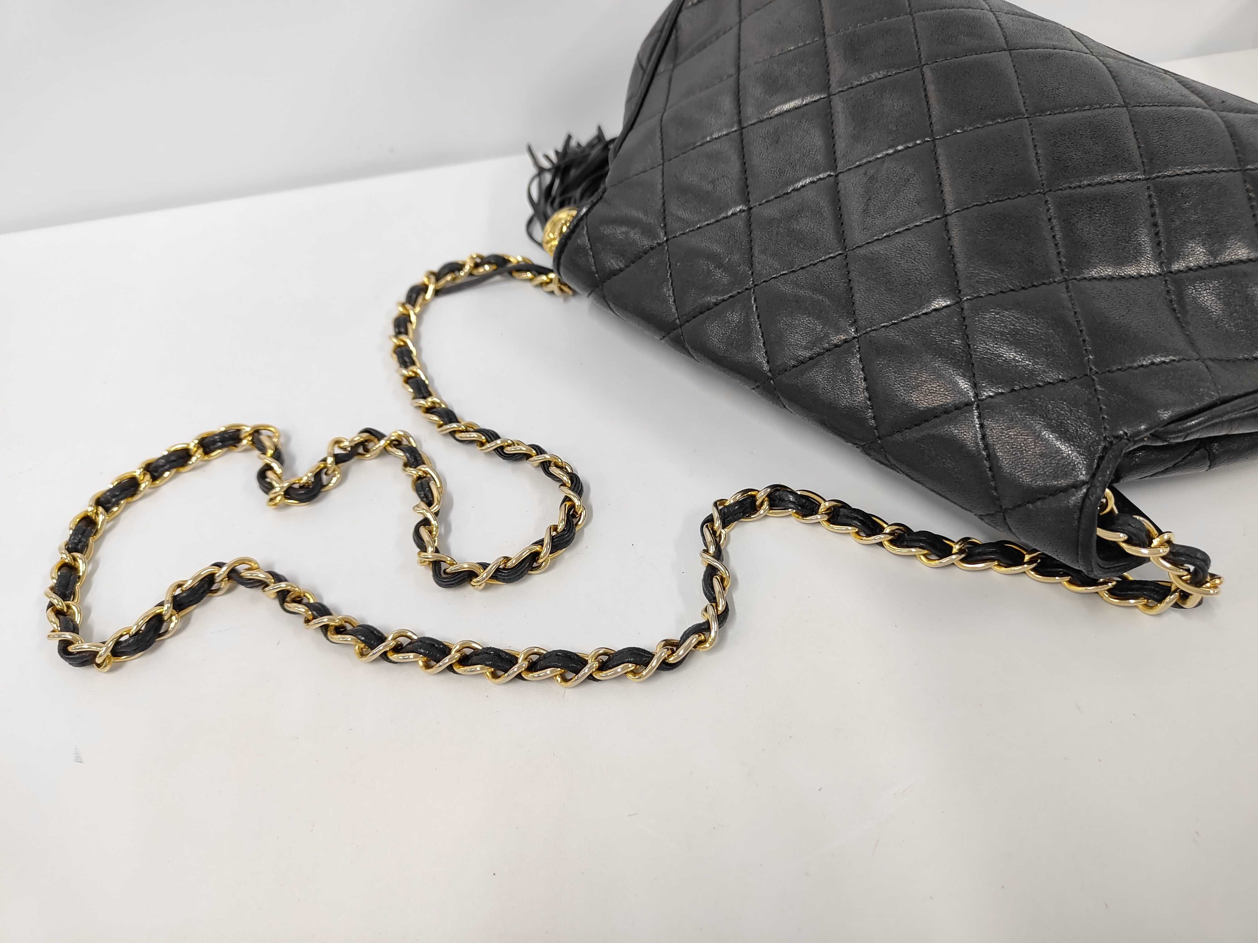 Shoulder Bag Chain Matelassé Coco Mark Black Shoulder Bag — view 5