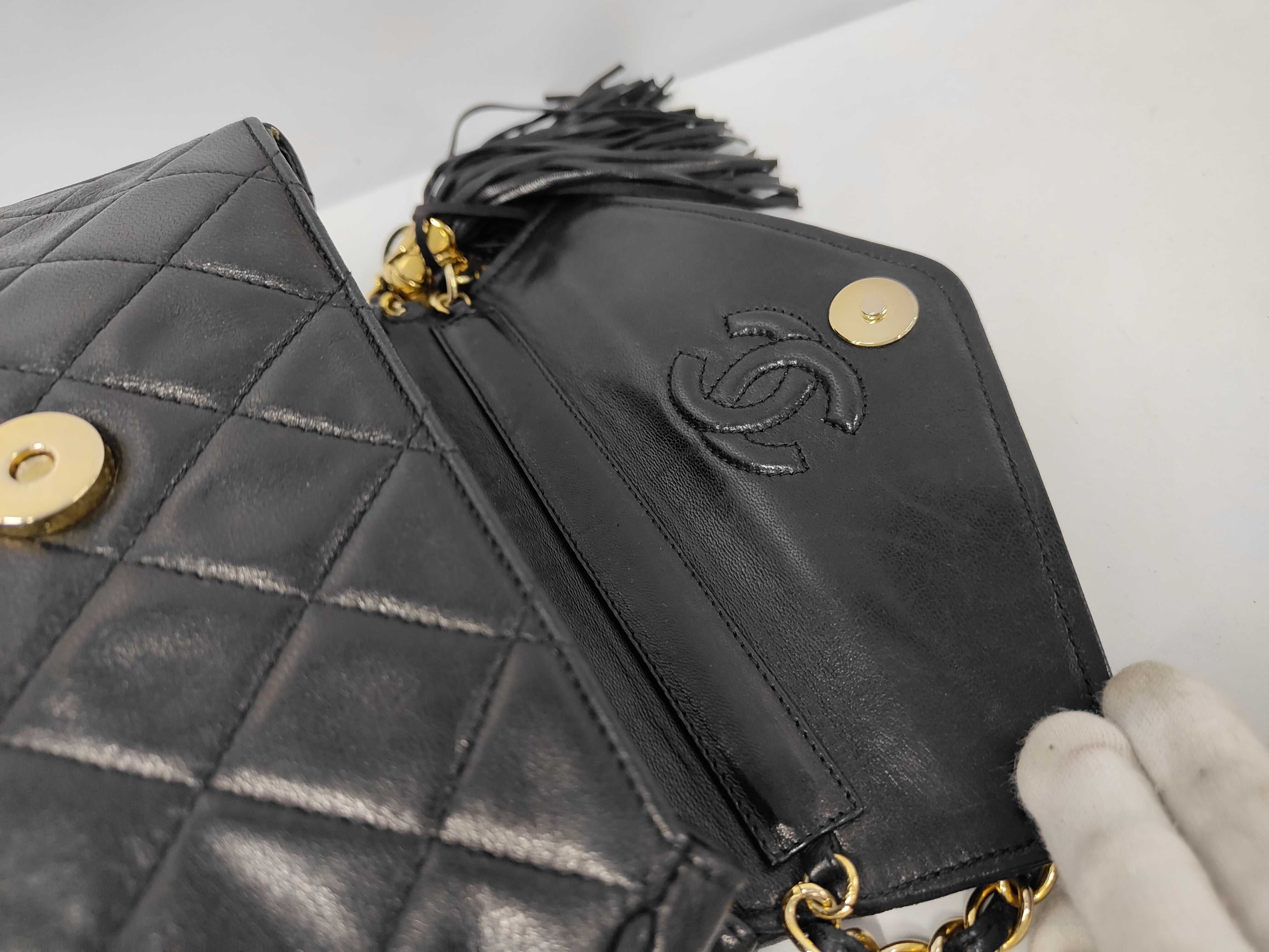 Shoulder Bag Chain Matelassé Coco Mark Black Shoulder Bag — view 7