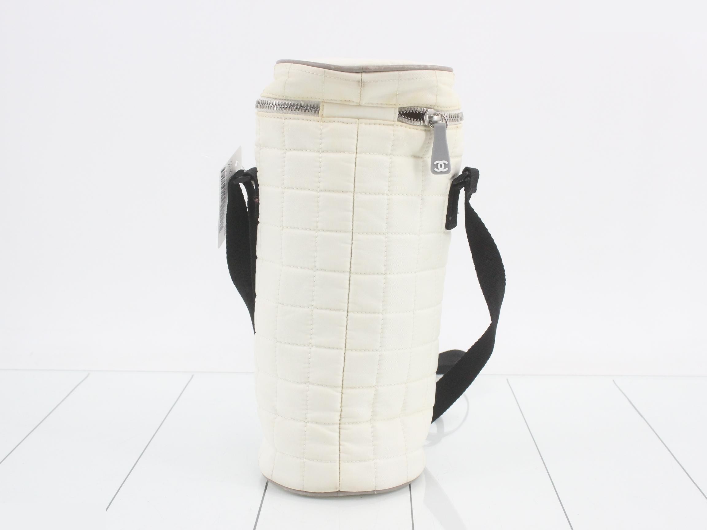 Bottle holder, nylon canvas, ivory, unit #6 — view 2