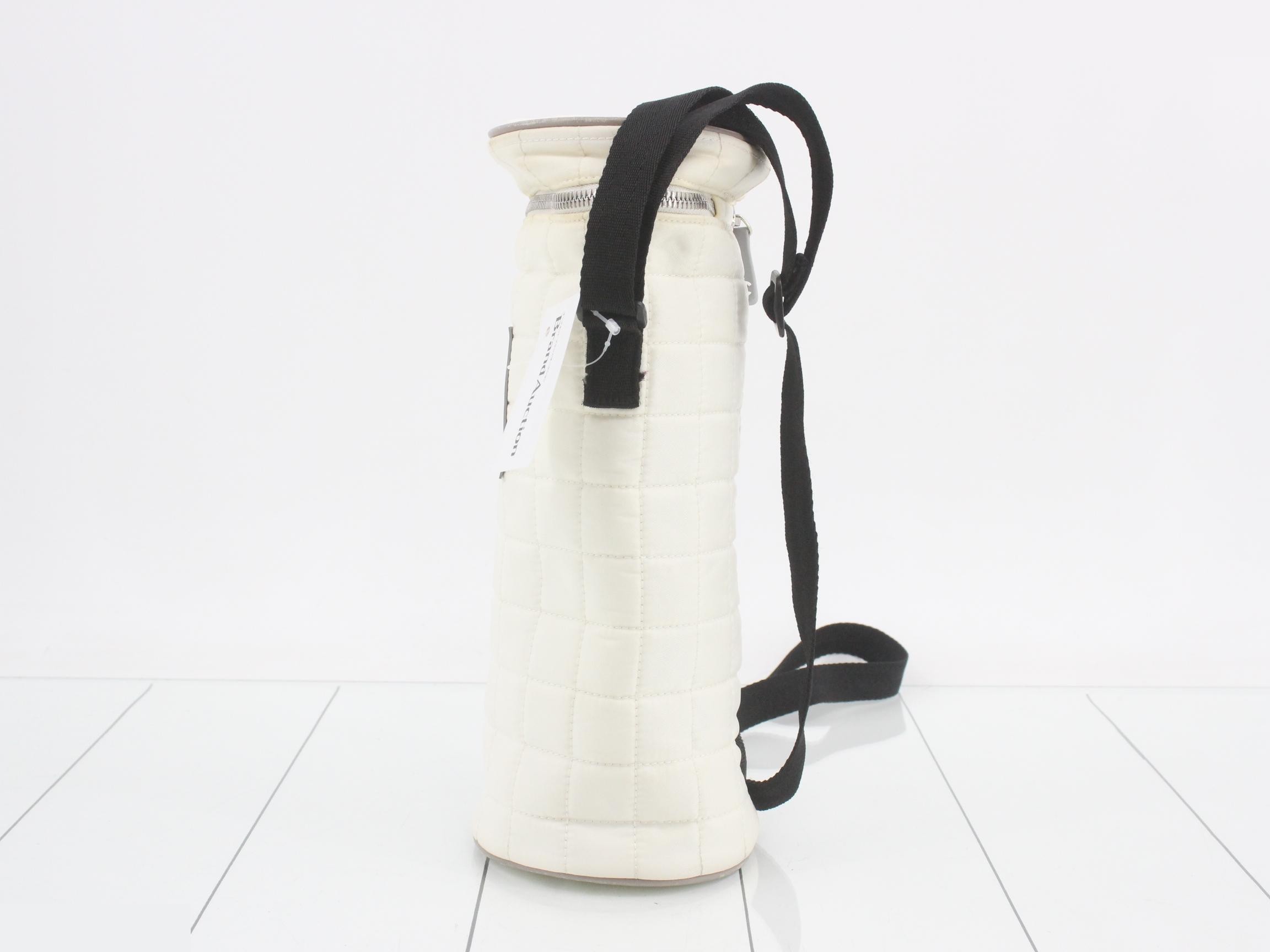 Bottle holder, nylon canvas, ivory, unit #6 — view 3