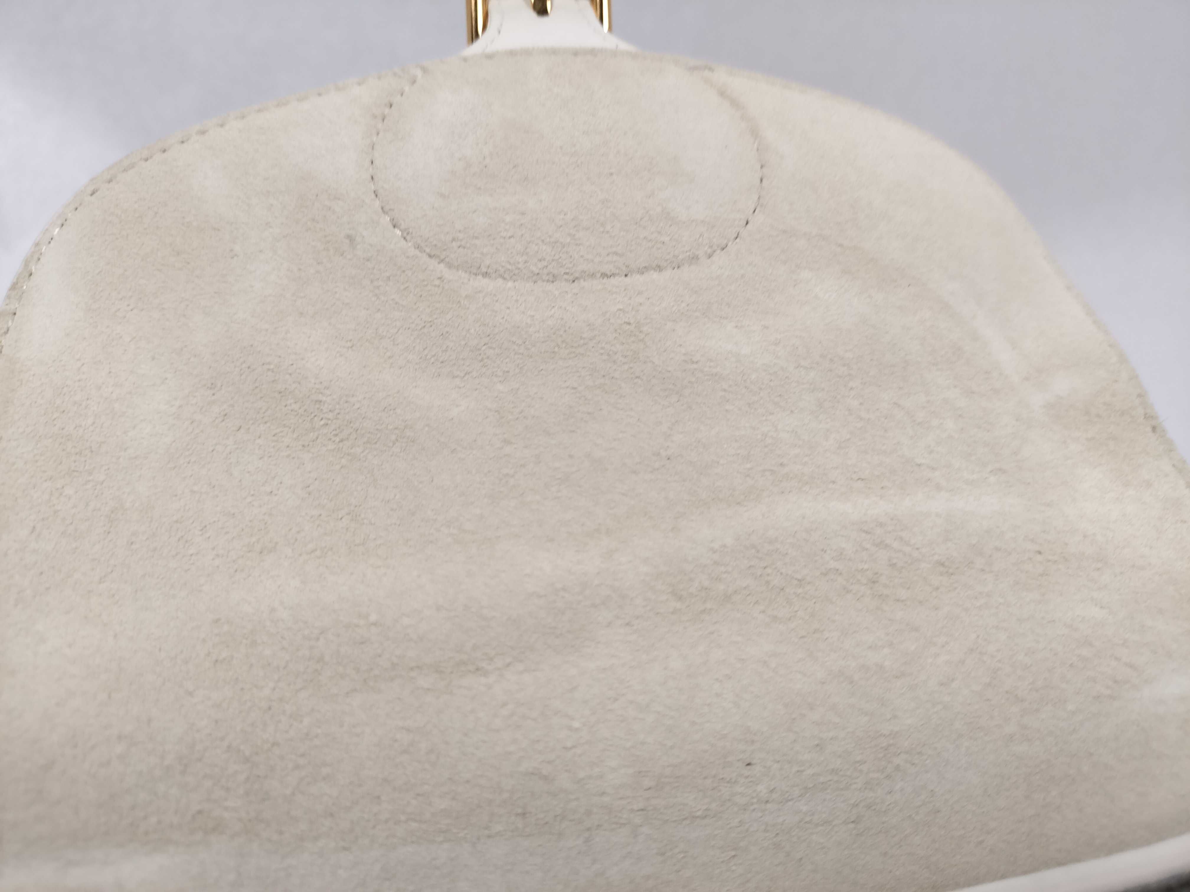 Bobby Leather Shoulder Bag, White — view 12