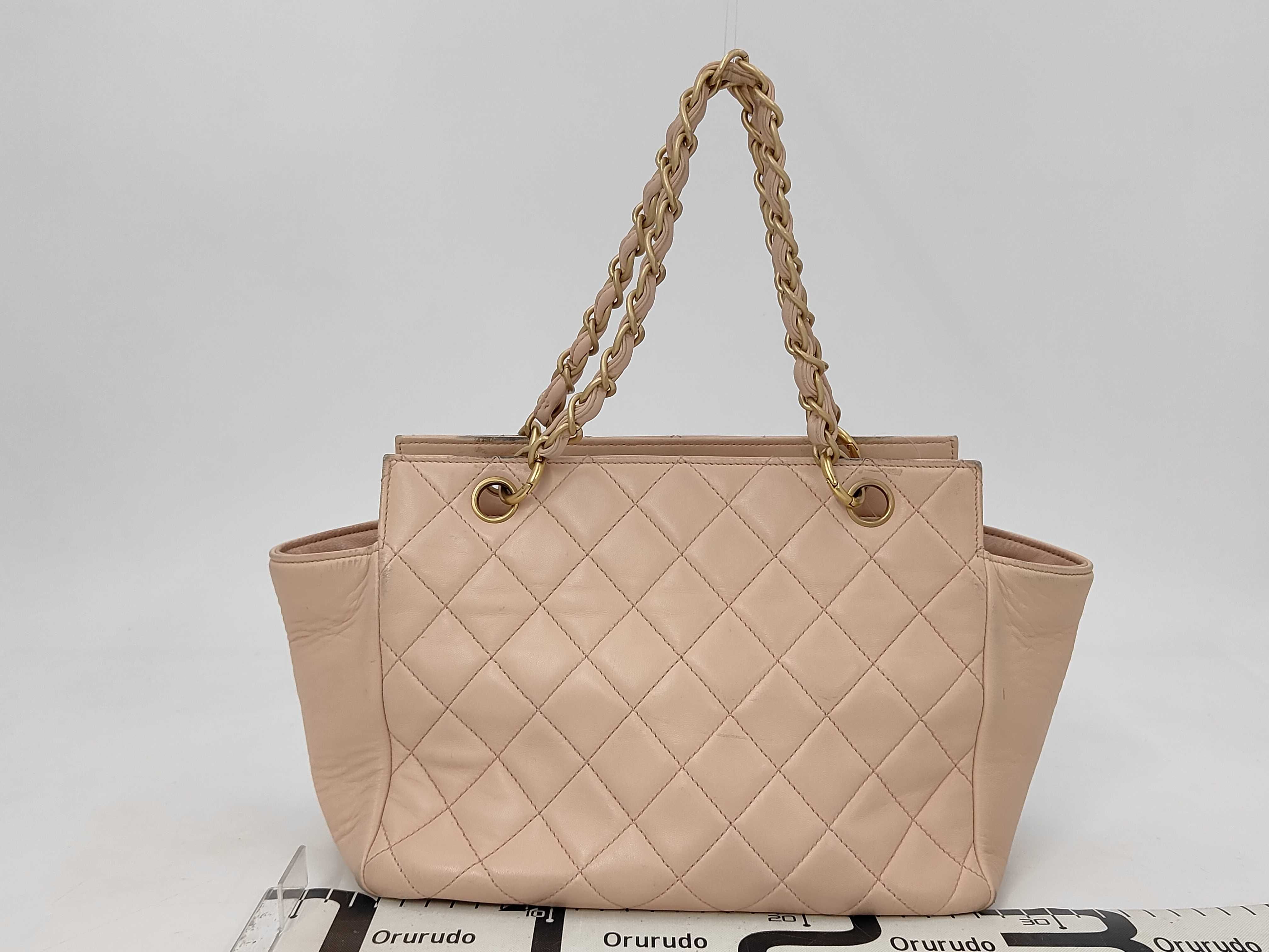 Lambskin Chain Coco Tote Shoulder Bag — view 2