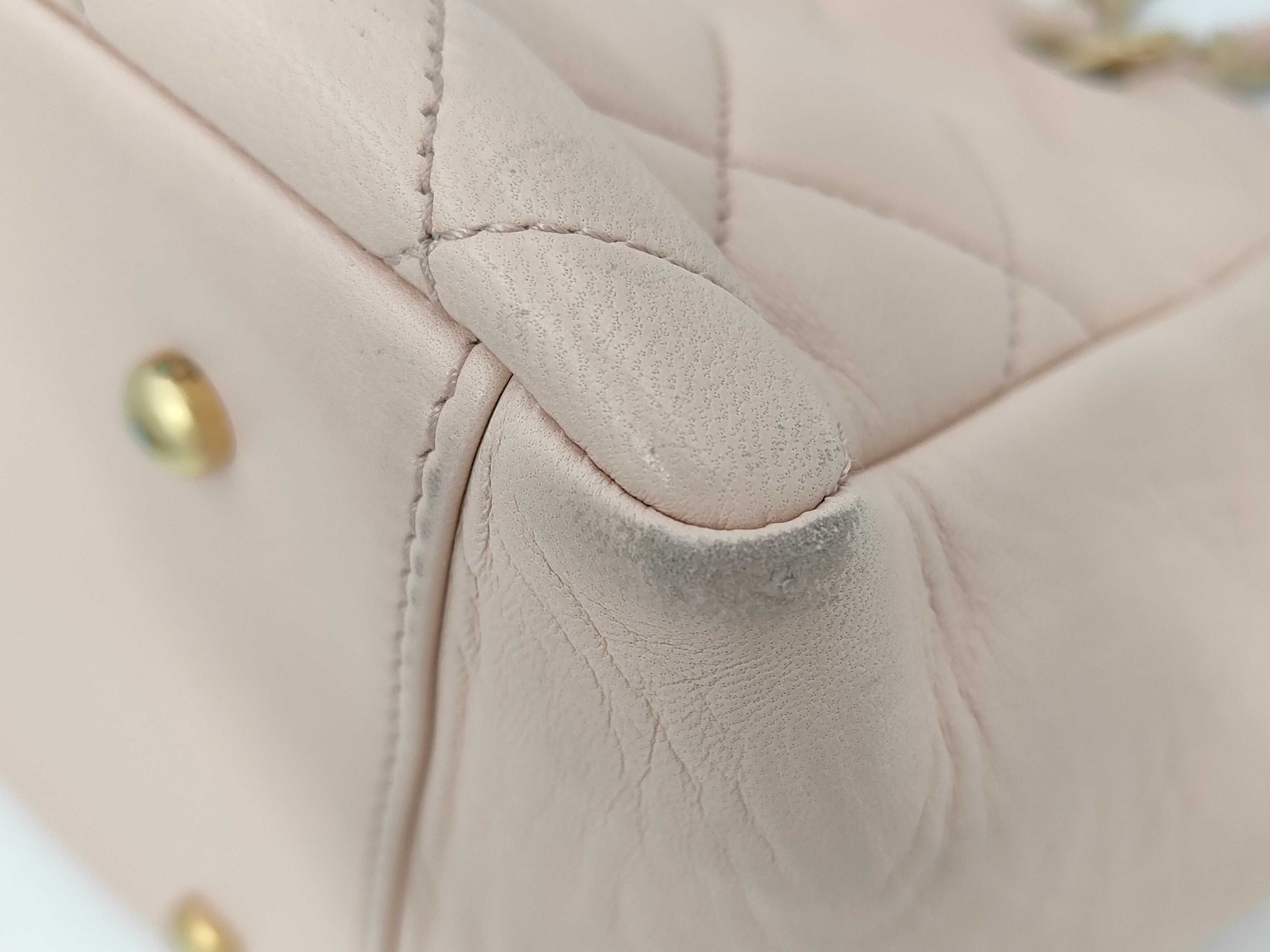 Lambskin Chain Coco Tote Shoulder Bag — view 3