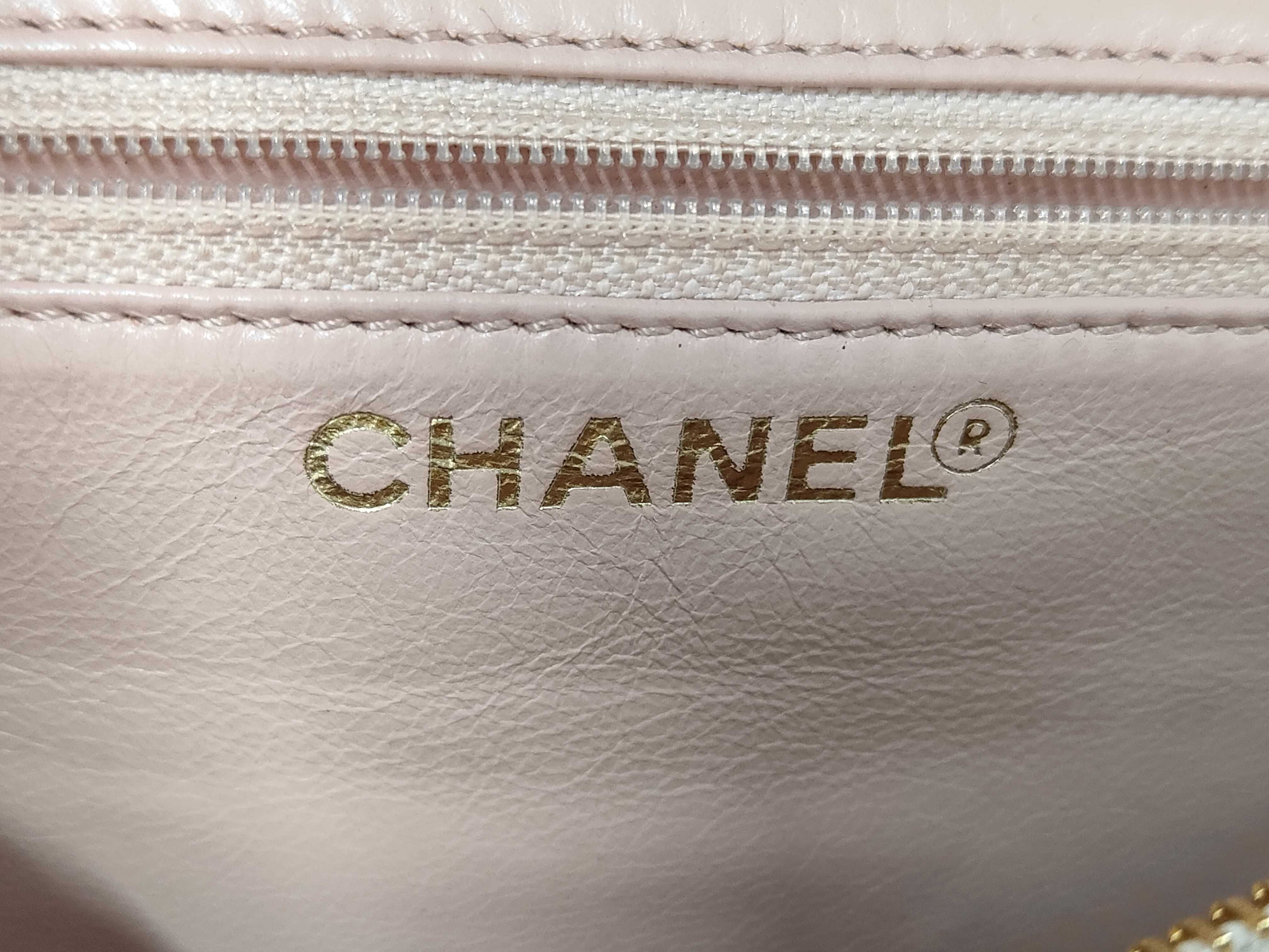 Lambskin Chain Coco Tote Shoulder Bag — view 10
