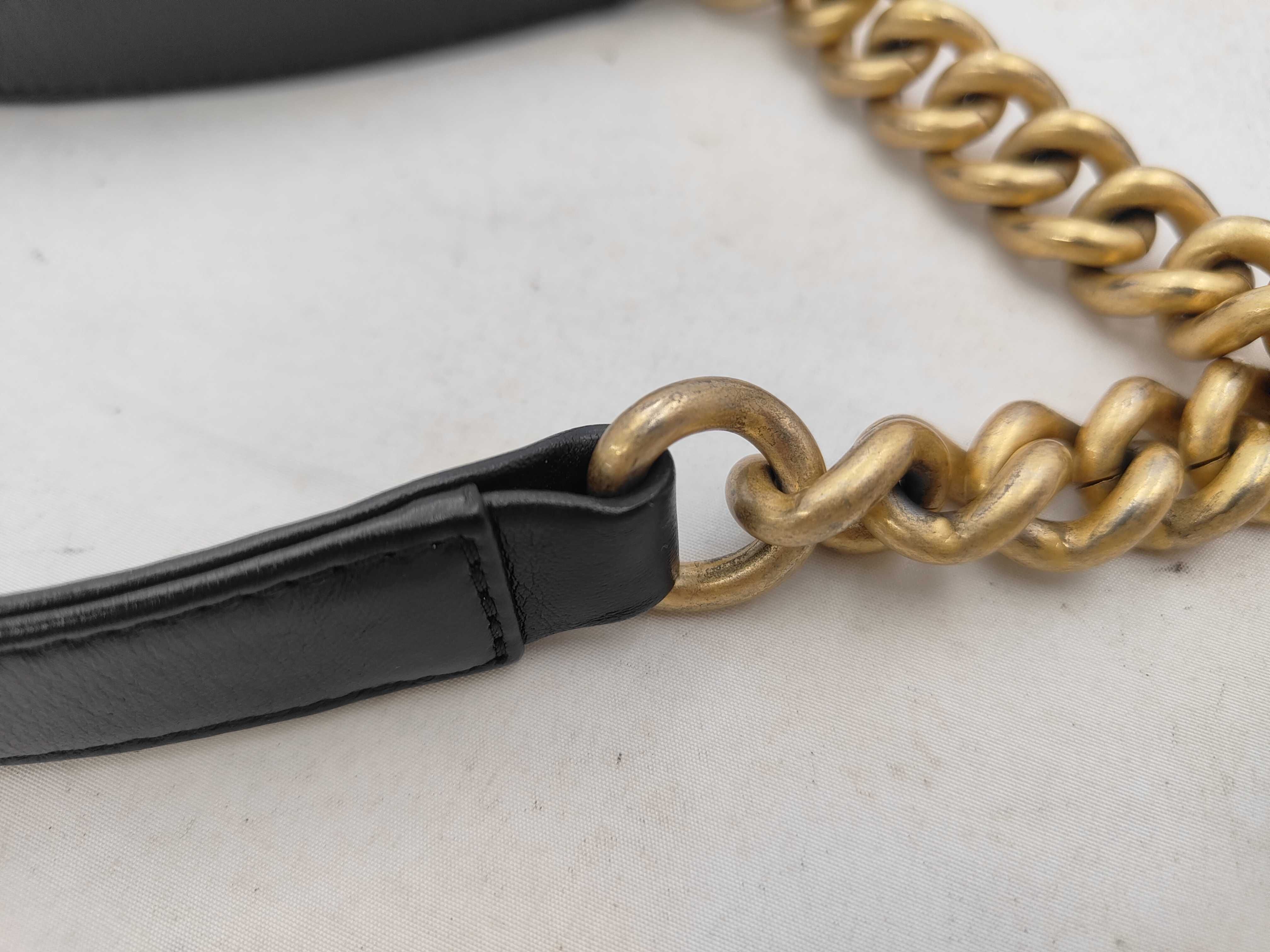 Boy Chanel 18 Chain Shoulder Bag, Black — view 4