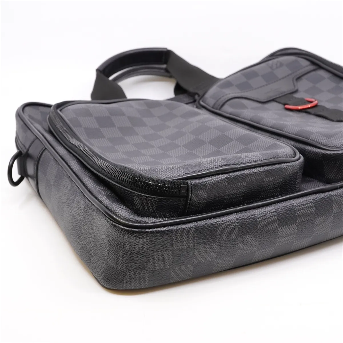 Damier Graphite Utility Business Bag N40278 BA2270 Black Business Bag (Hardware — view 4