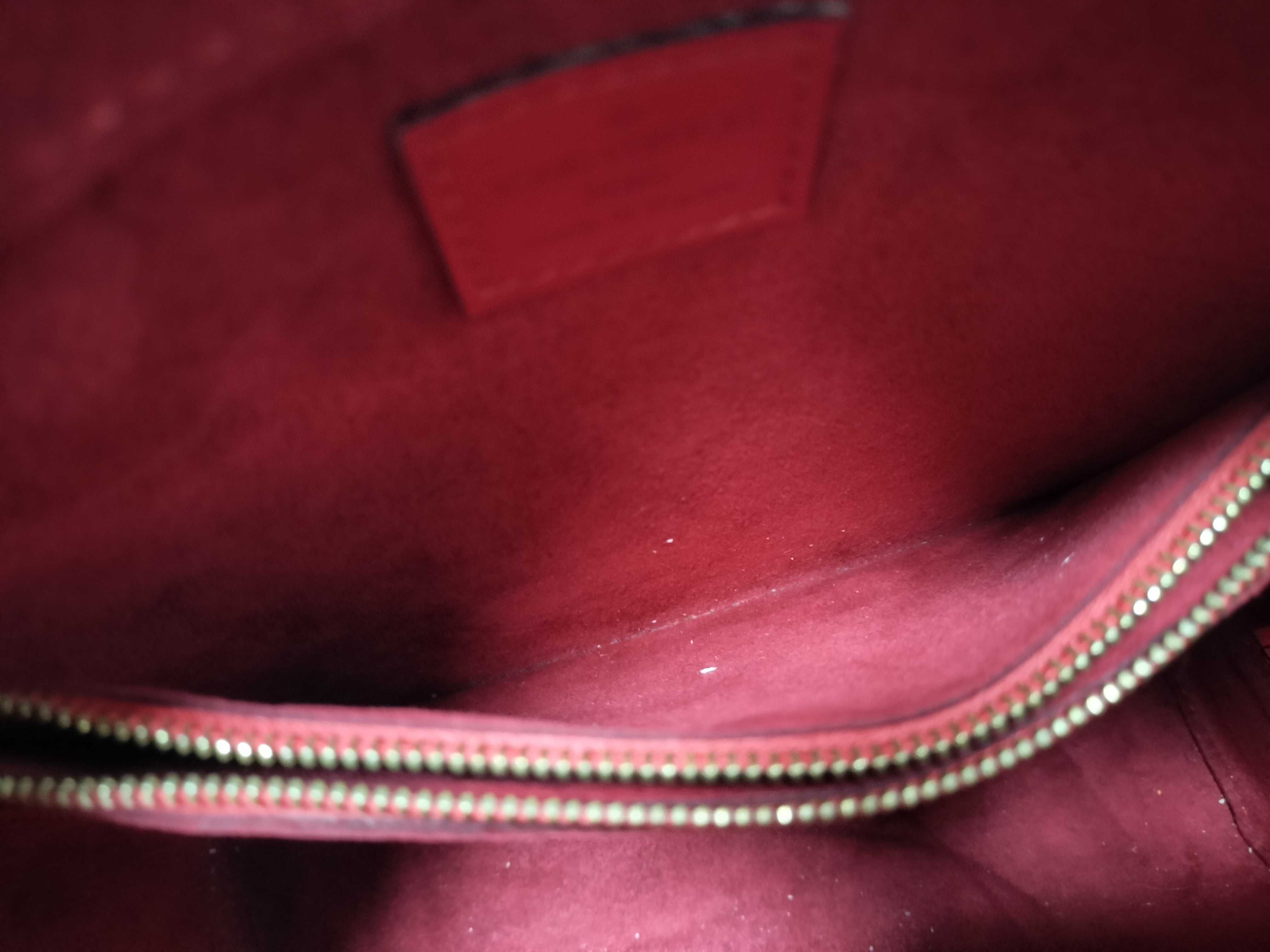 Epi Leather Handbag (Pont Neuf Red) — view 12