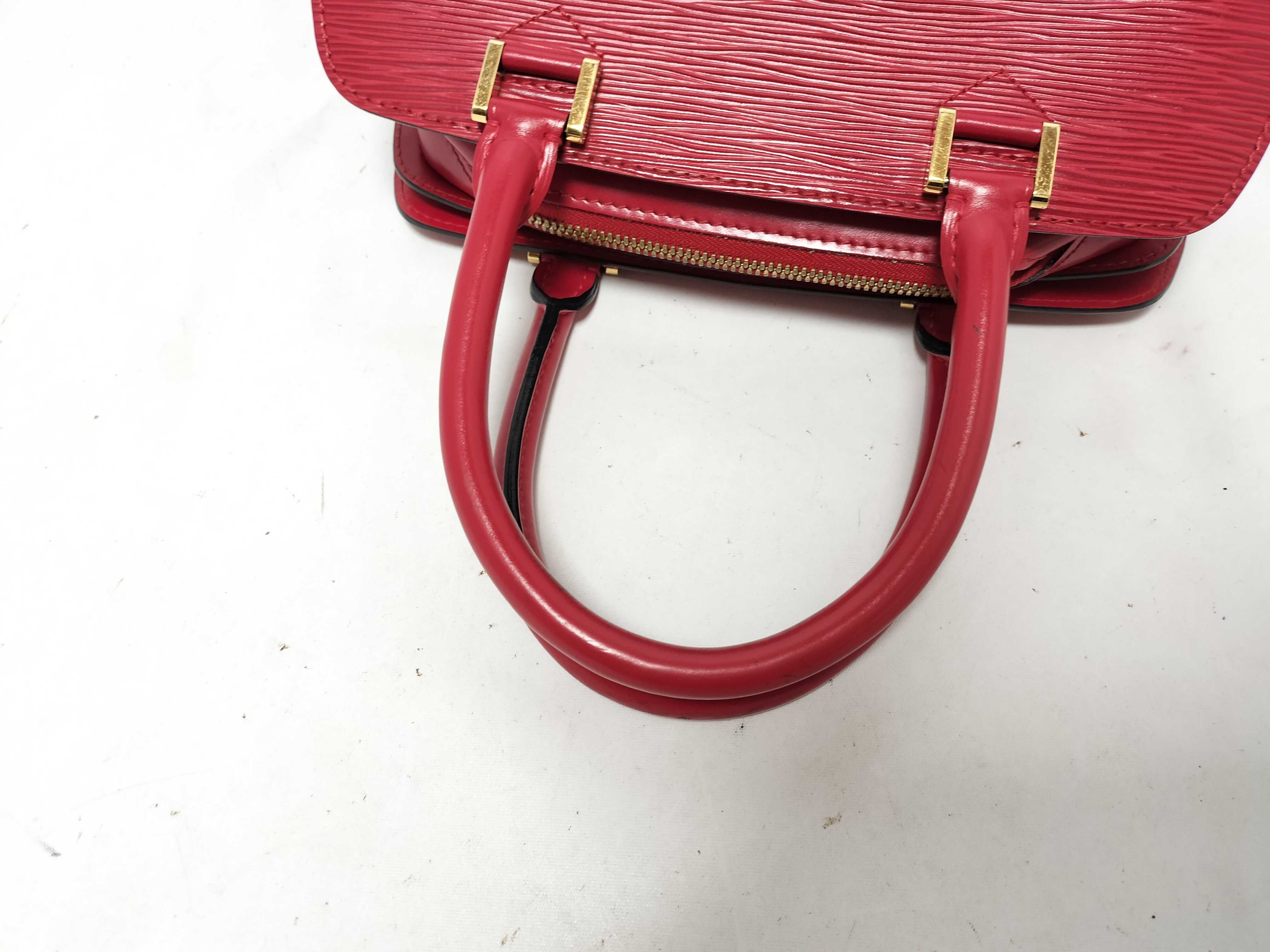 Epi Leather Handbag (Pont Neuf Red) — view 3