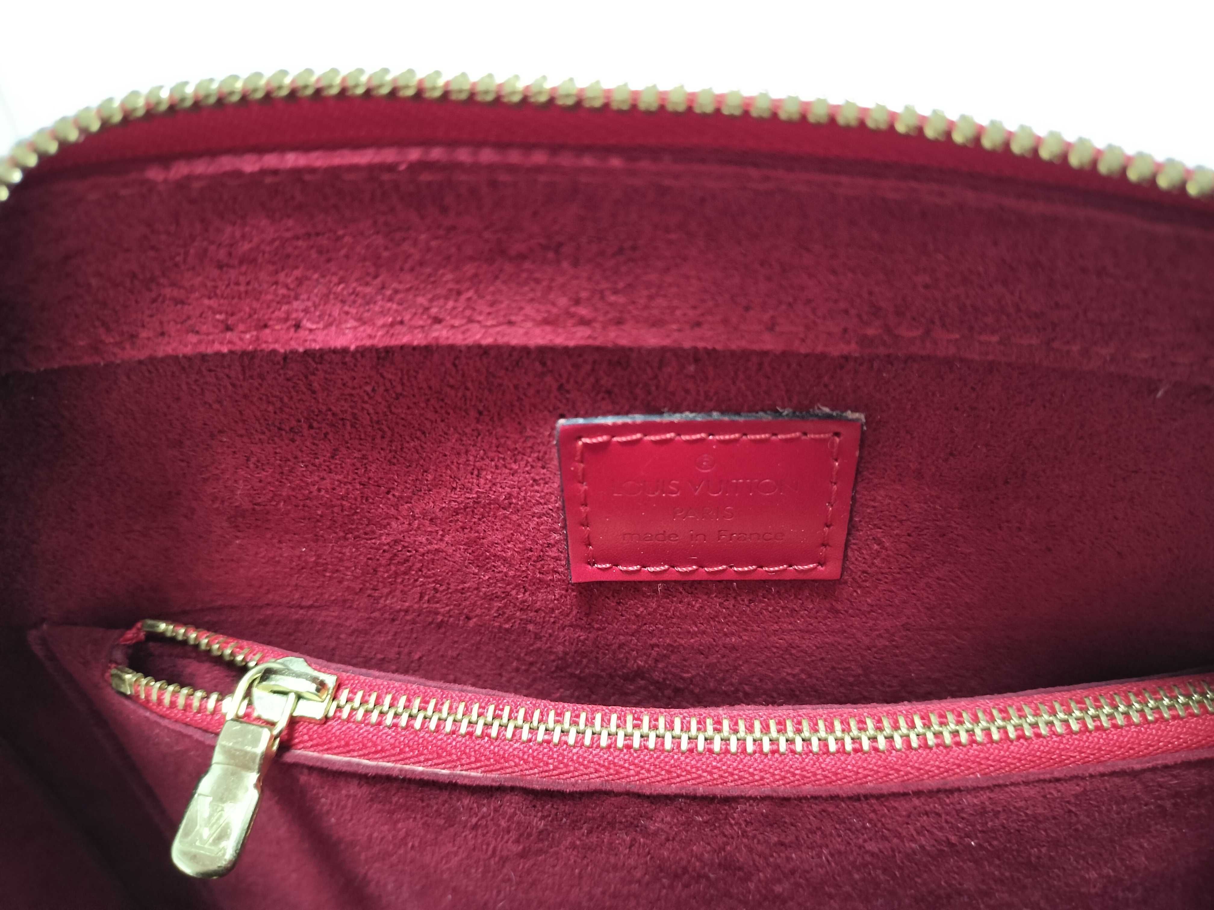 Epi Leather Handbag (Pont Neuf Red) — view 10