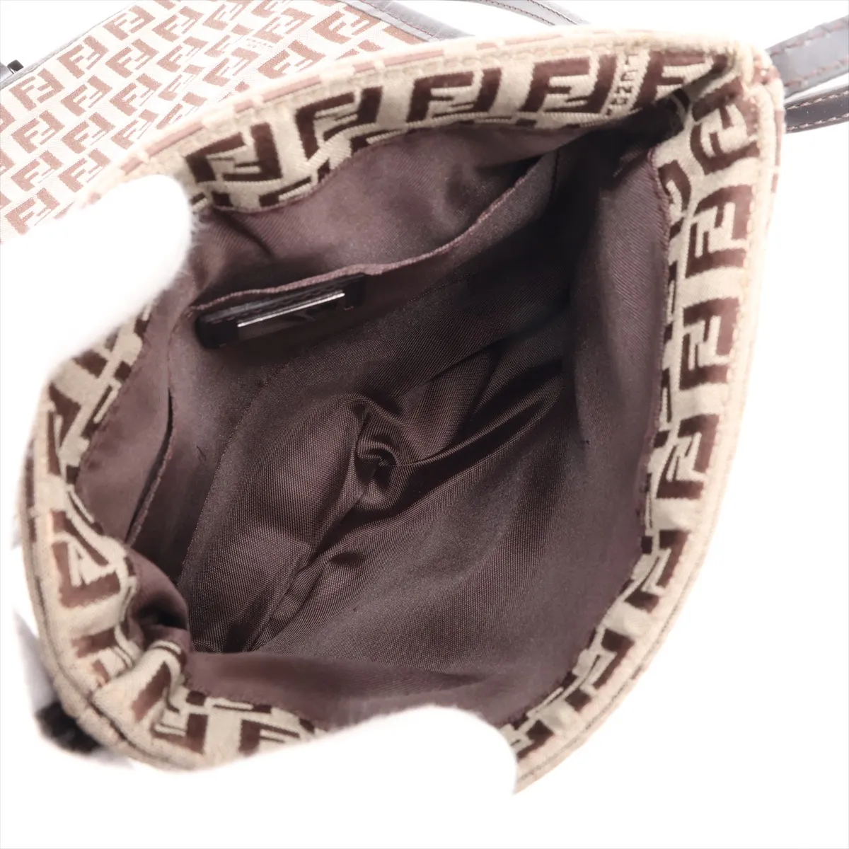 Zucchino 8BT052 Canvas x Leather Shoulder Bag Brown — view 6